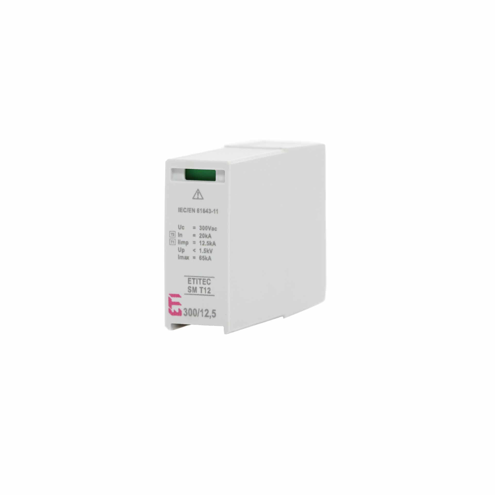 Module de remplacement pour SPD ETITEC SM B type 1+2 (conducteur polaire), 12.5kA (64348 & 64352)