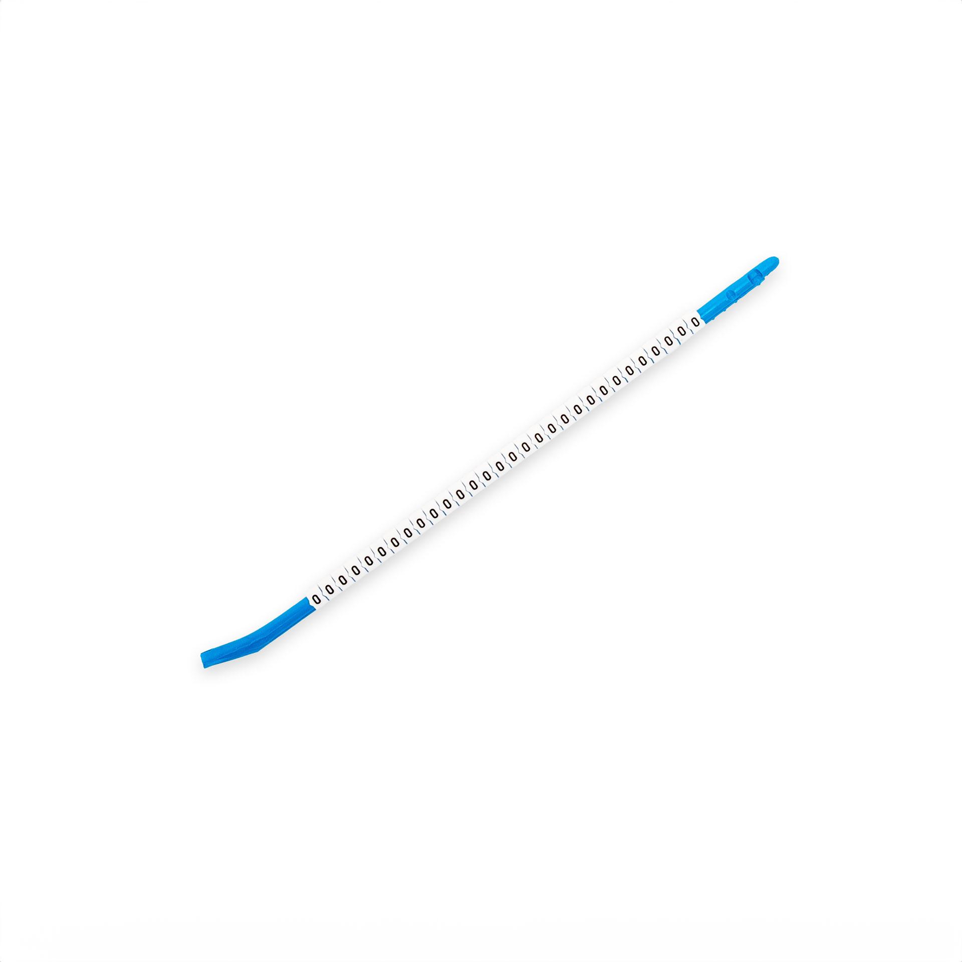 Markiertüllen "0", 1.5 - 2.5mm2, weiss, VPE à 300 Stück