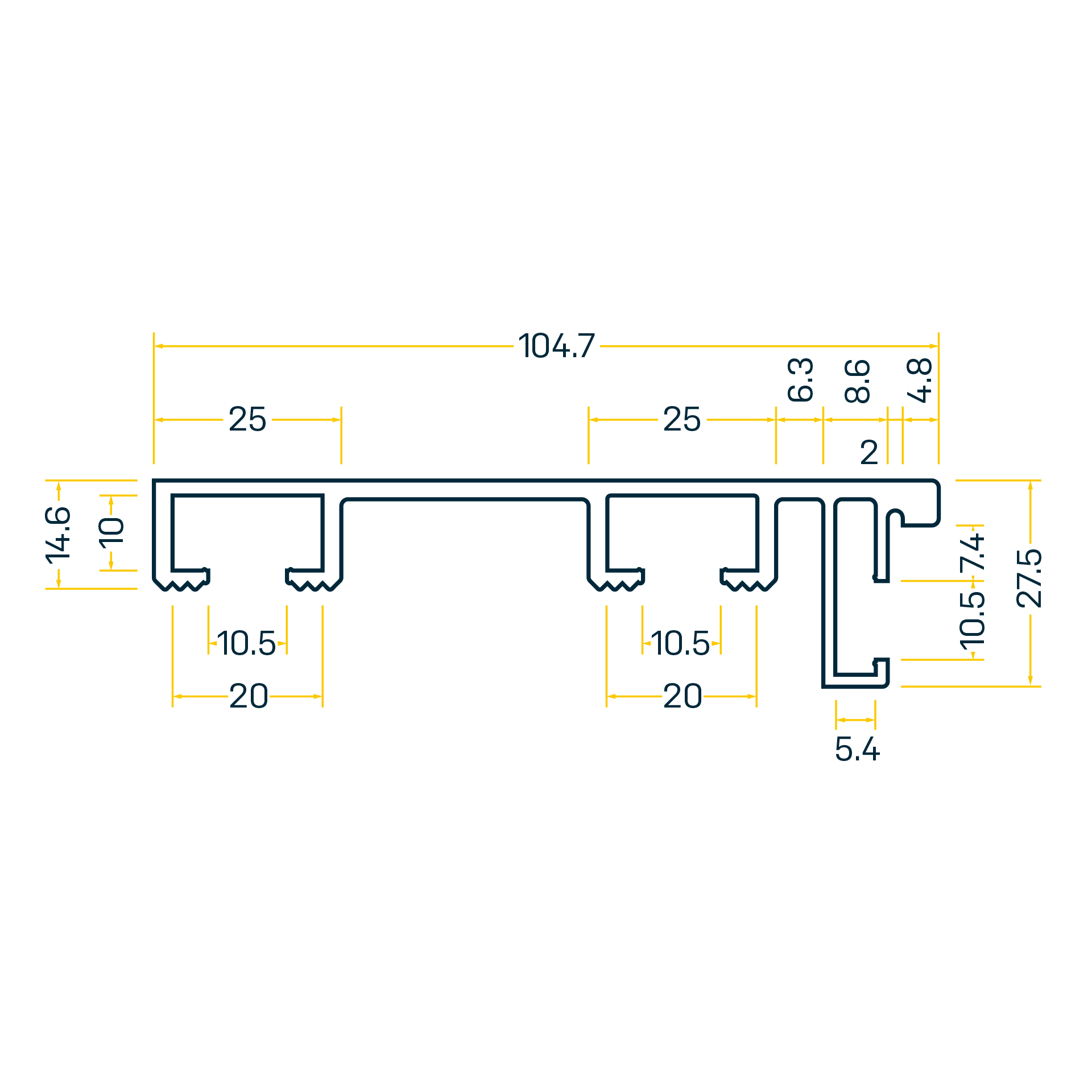 GA287 Seitenprofil SP.104.7