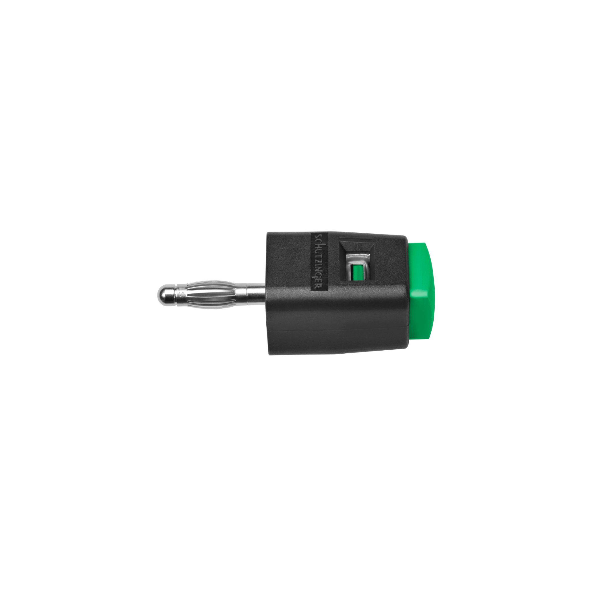 Schnelldruckklemme für ø 4mm Buchse, grün