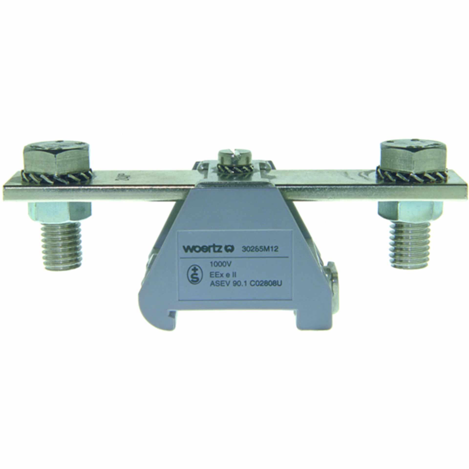 Hochleistungsklemme DIN35 M12 240mm², 2-Leiter, grau