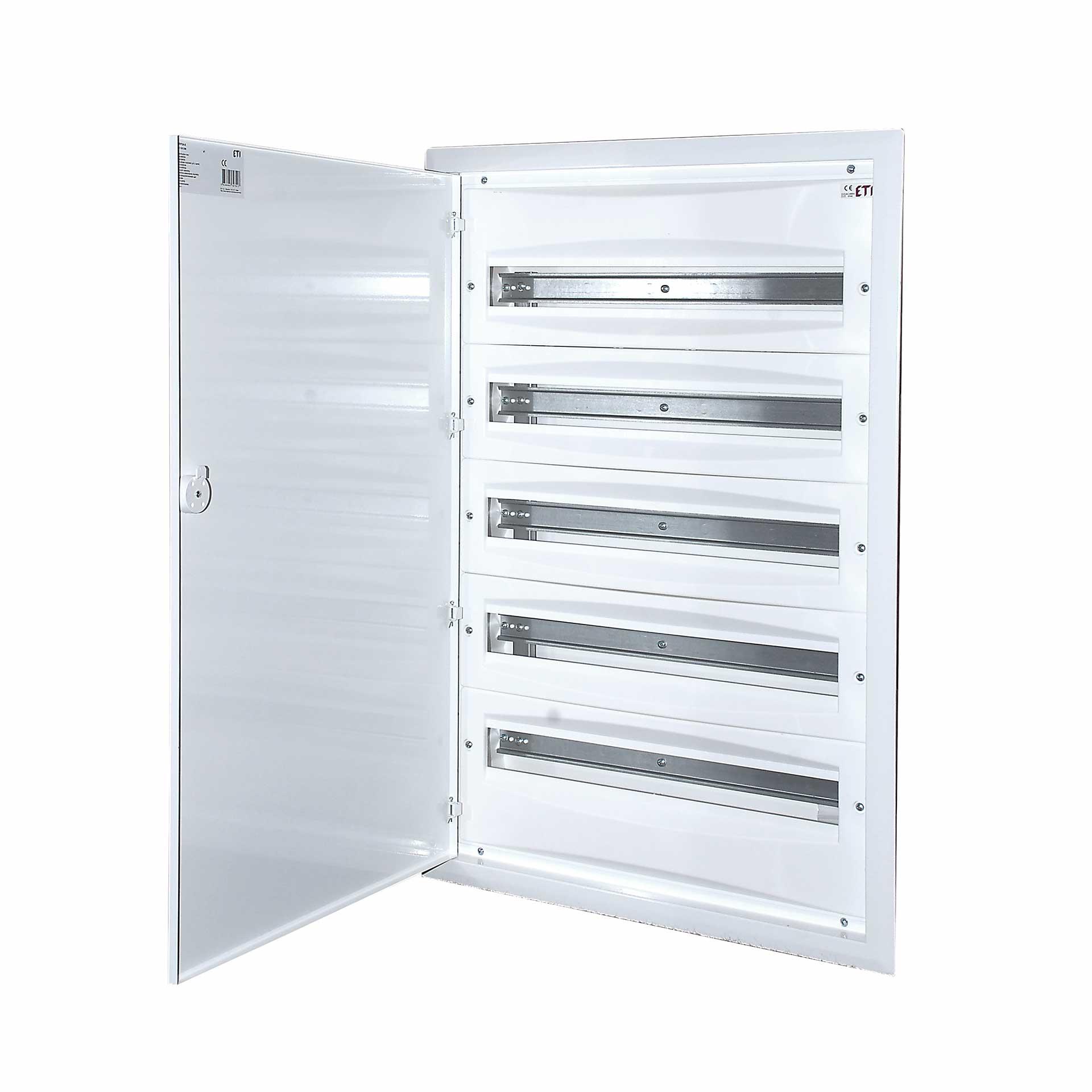 Unterputzverteiler mit weisser Metalltür "ERP 24-5", 5x24 Modul (24M+24M+24M+24M+24M)