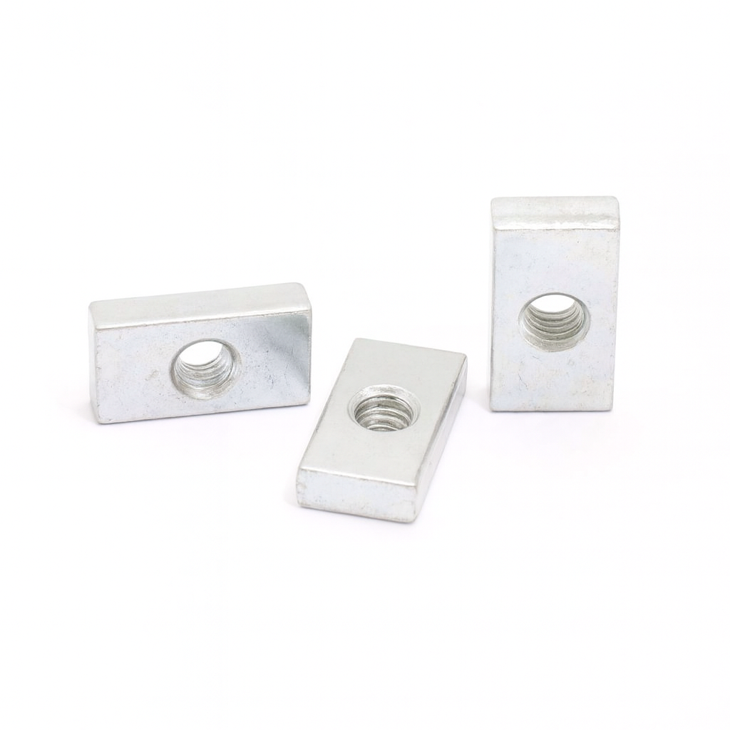 Gewindeplättchen M6, 18.5x10mm, Stahl-verzinkt