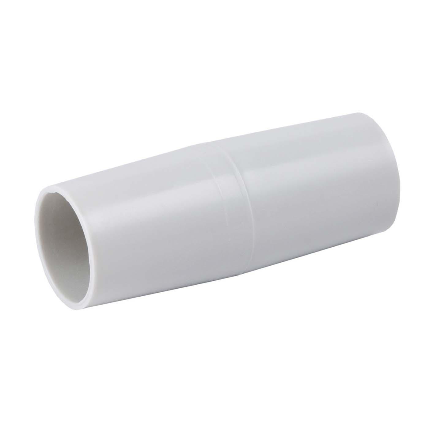 Steck- und Haftmuffe, M40, hellgrau RAL 7035, dicht, aus halogenfreiem Grundmaterial