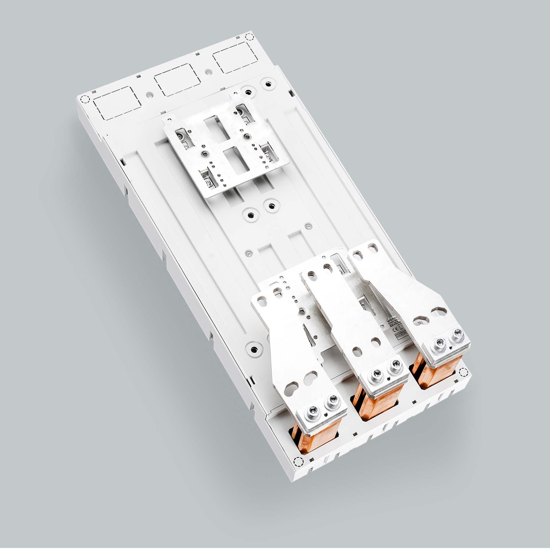 3P Sammelschienenadapter 1220A, Verbindung unten, Klemmkontaktierung, 300x652mm