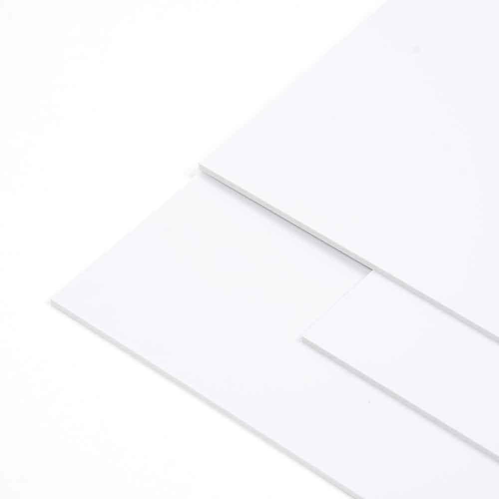 Polystyrol Abdeckplatte, Weiss, 2040x1040x4mm, Halogenfrei, Schutzfolie einseitig, 2.12 m² /RAL 9016