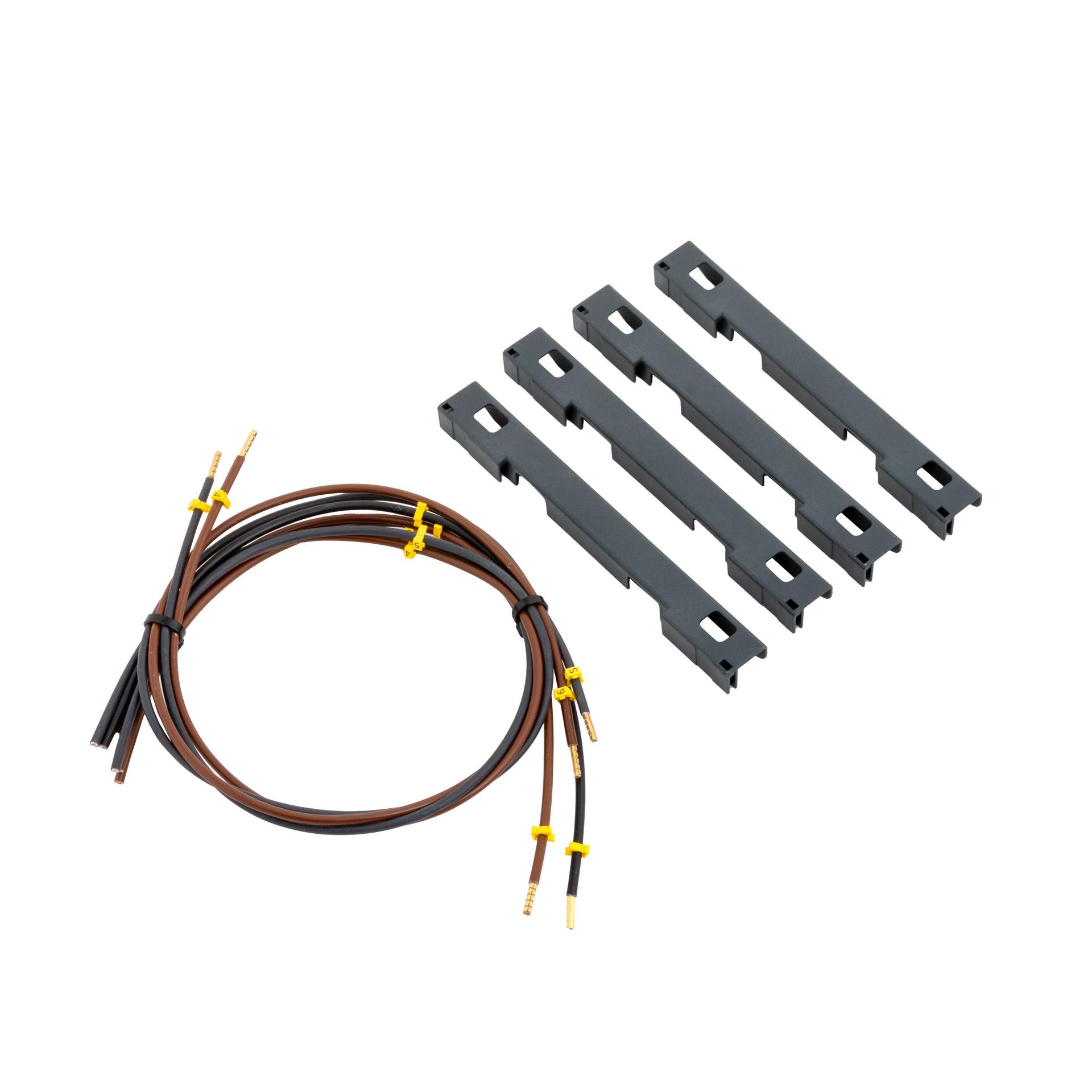 Verdrahtungsset für Stromwandler, Litzen schwarz Nr.1-6, festigkeit 3kV, für Gr.1-3