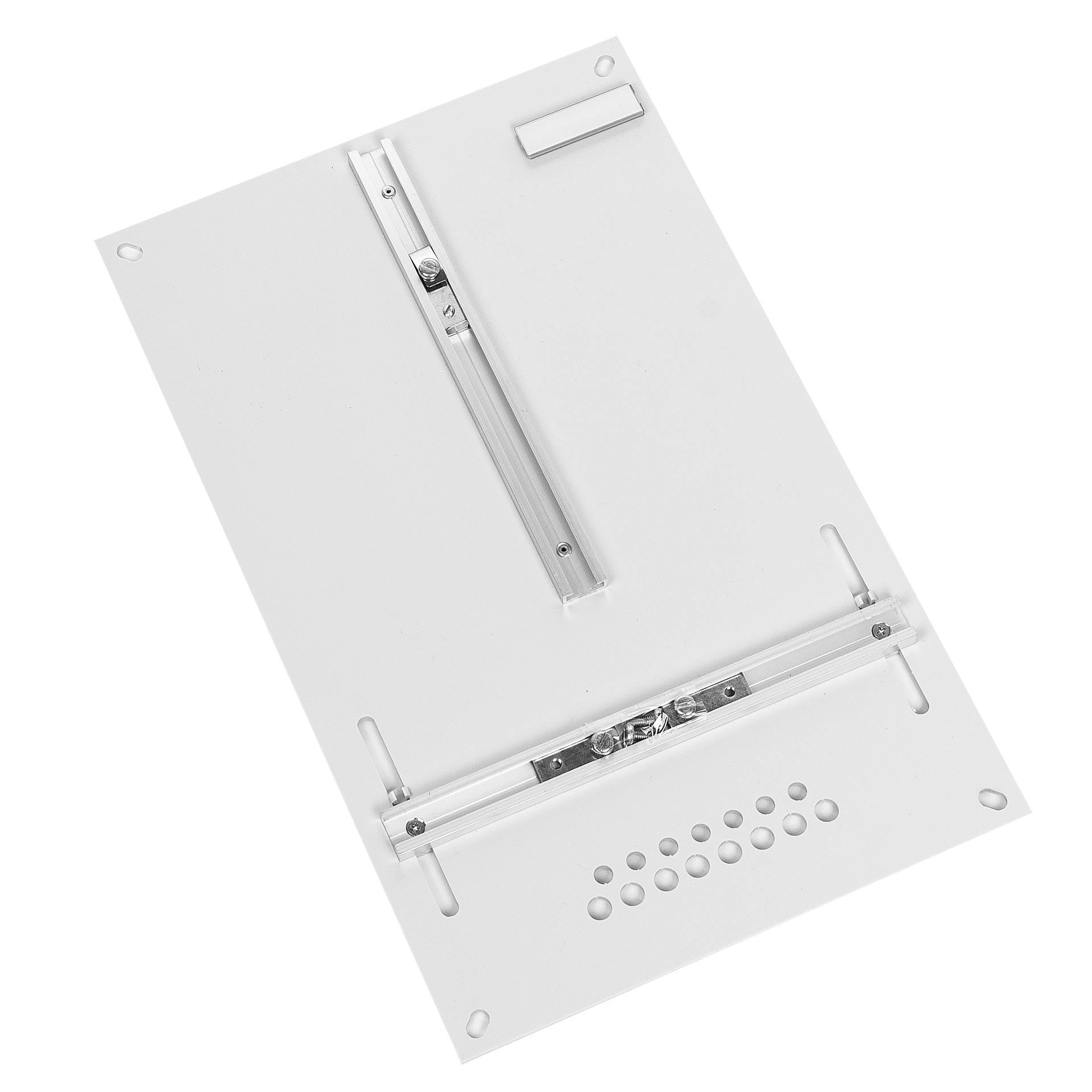 Zählerplatte EBM, 4x oval, 55, 250x400mm, Iroplast halogenfrei, 7035