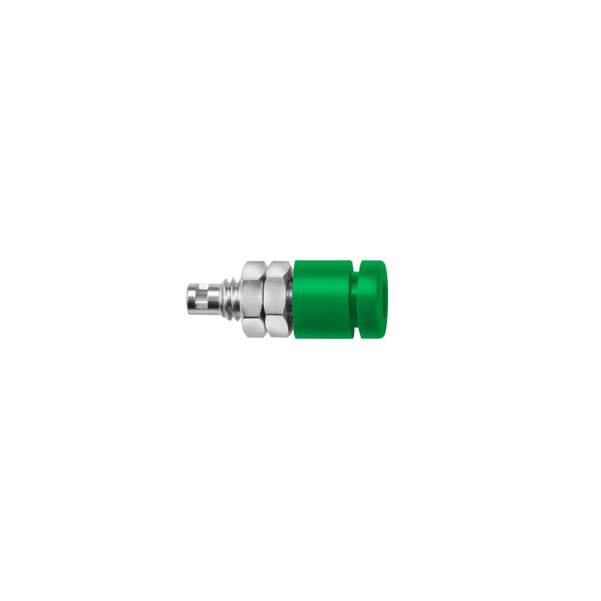 Einbaubuchse ø 2mm, für isolierten Einbau, grün
