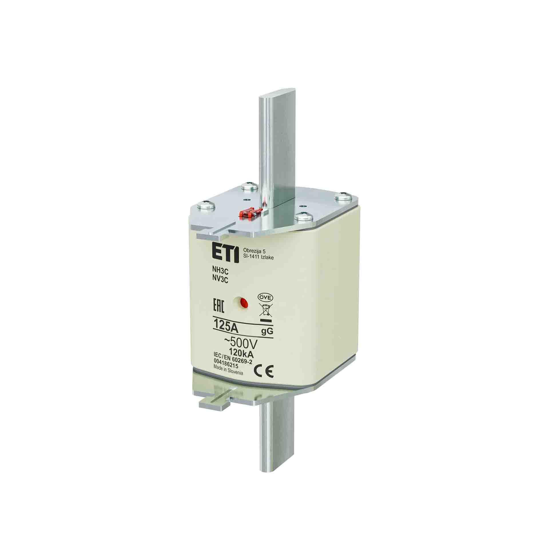NH-Sicherung Gr.3  125A, Charakteristik gL-gG 500V