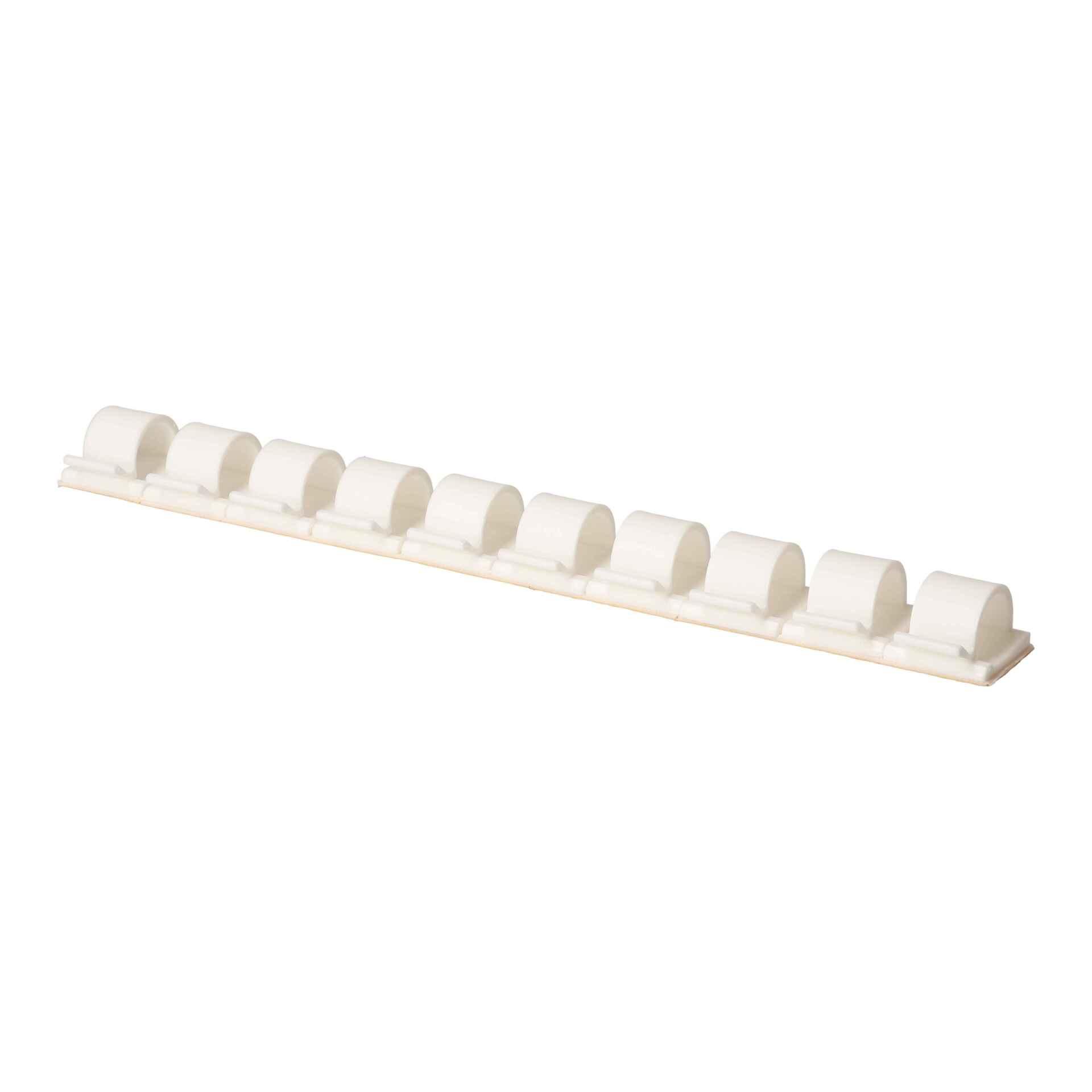 Kabelhalter PA weiss selbstklebend 26x26mm
