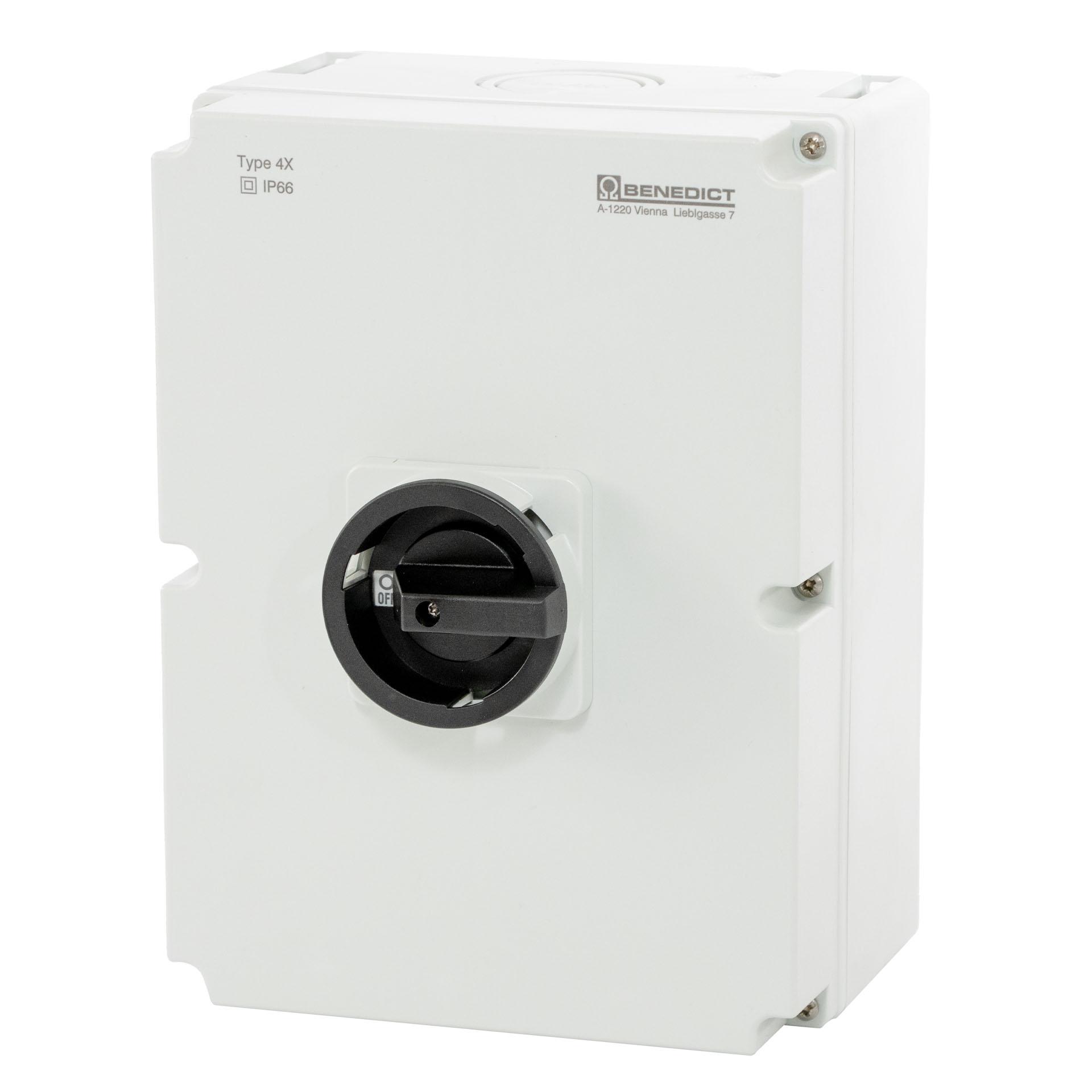 AP-Hauptschalter 4-polig 125A, PF3 Gehäuse / M50, 45 kW