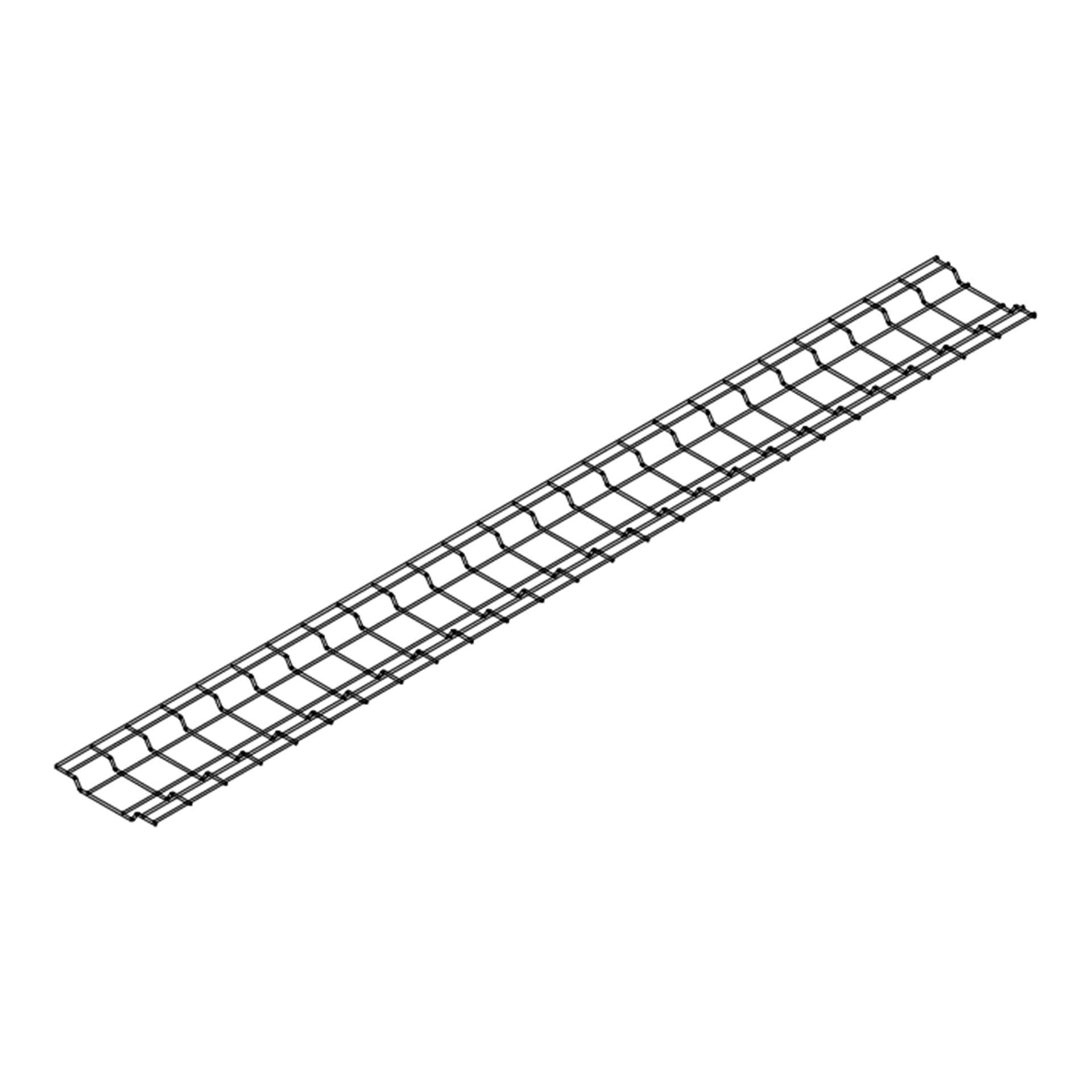 OMEGA-Gitterkanal isoliert, halogenfrei, 212x25x1879mm, lichtgrau RAL 7035
