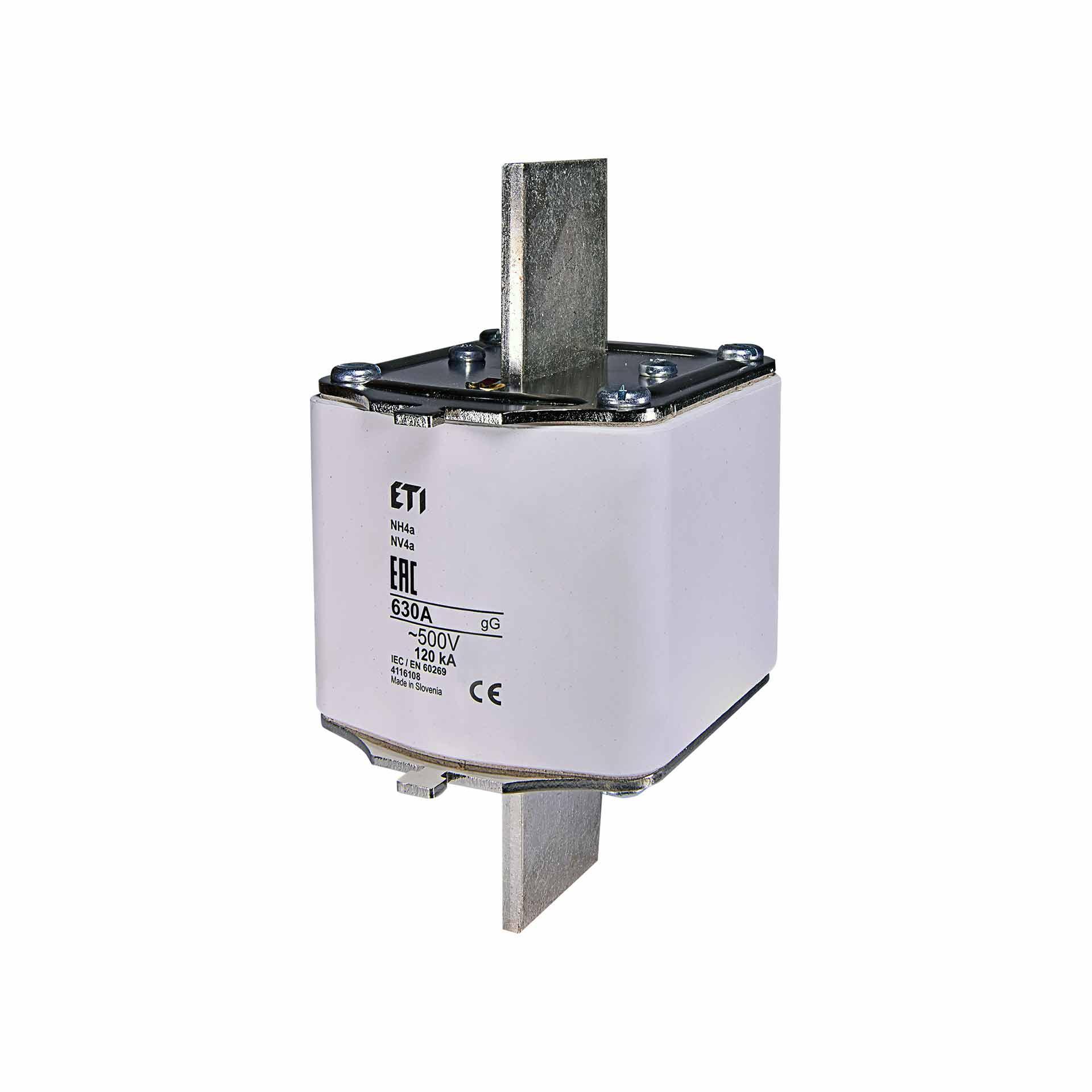 NH-Sicherung Gr. 4a 630A, Charakteristik gL-gG 500V 