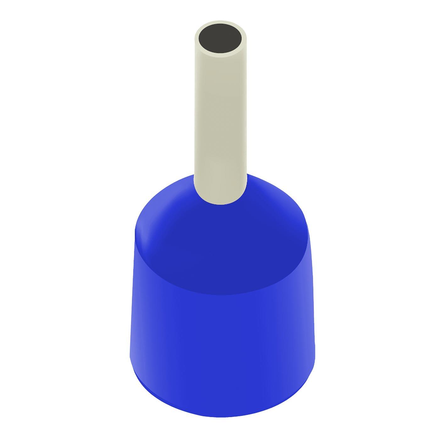 Aderendhülsen für kurzschlusssichere Leitungen (DIN & WE) blau / 2.5mm² / 8mm