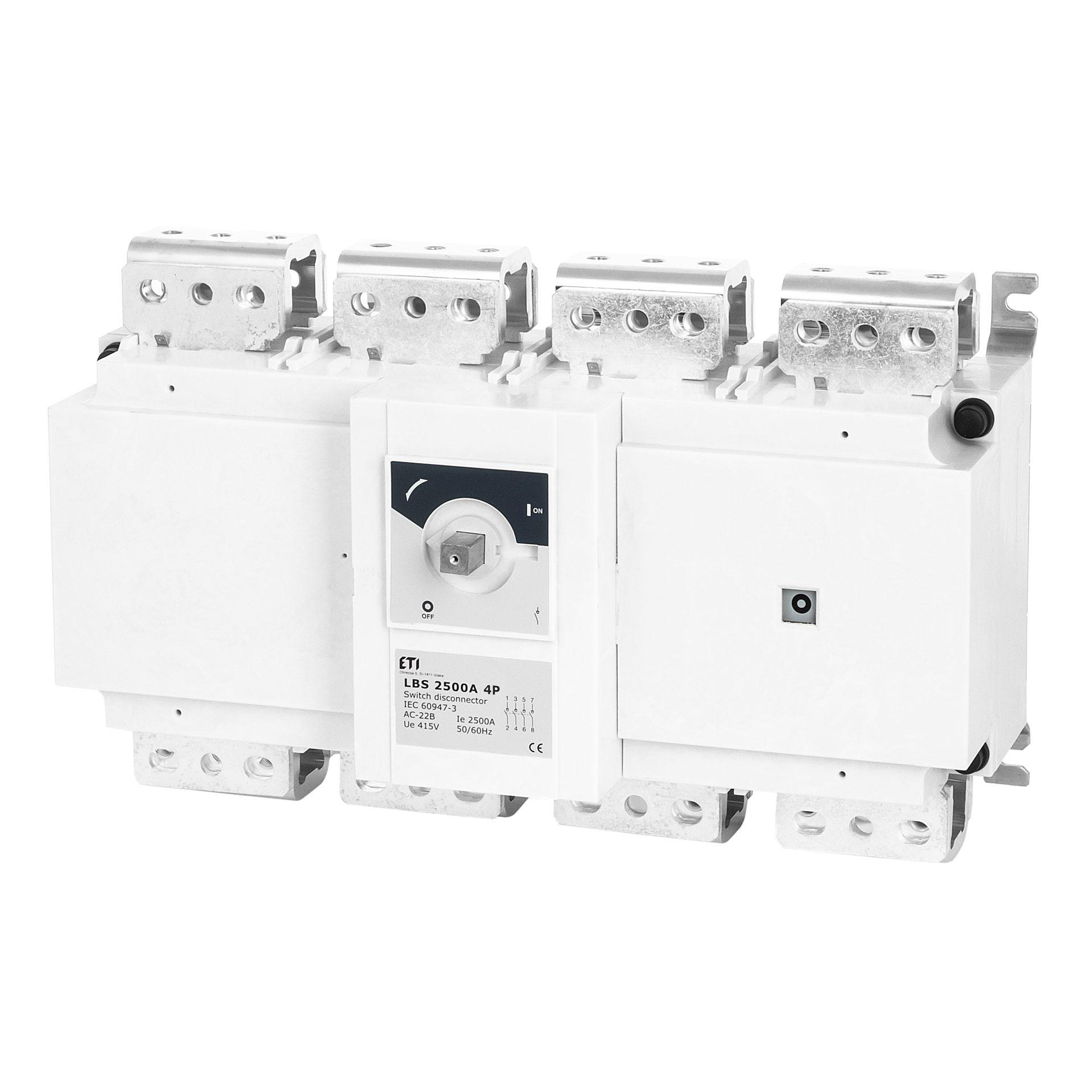 Lasttrennschalter LBS 2500A 4P ohne Schalthebel