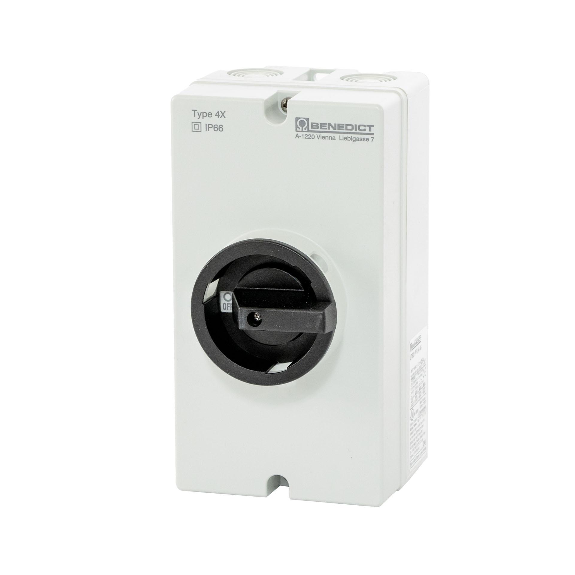 AP-Hauptschalter 3-polig 32A, grosses Gehäuse, 12.5 kW