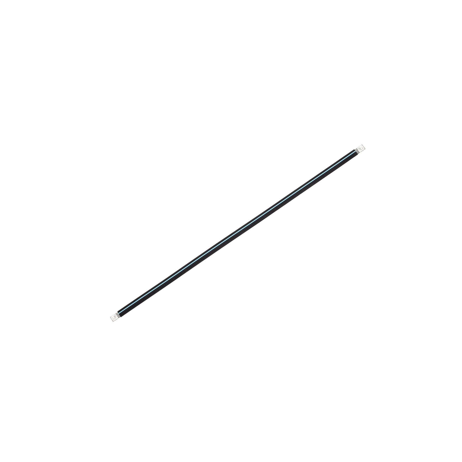 Isolierte Anschlusslasche aus Kupfergeflecht verzinnt "L:530mm" 35mm², 160A, M8 & M10, Halogenfrei