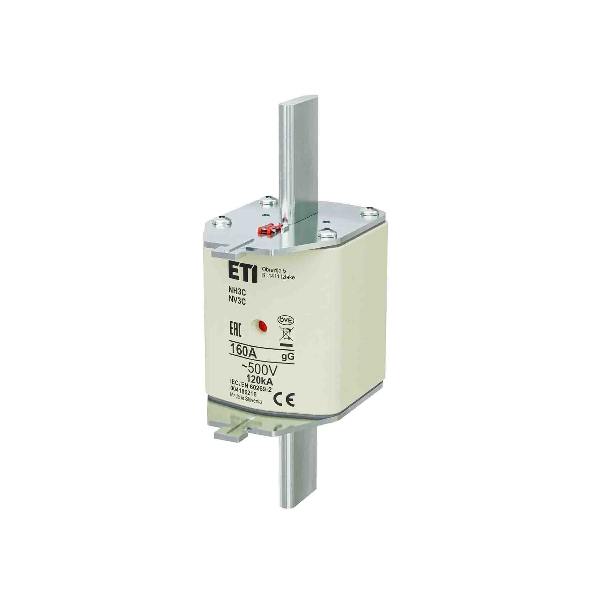 NH-Sicherung Gr.3  160A, Charakteristik gL-gG 500V