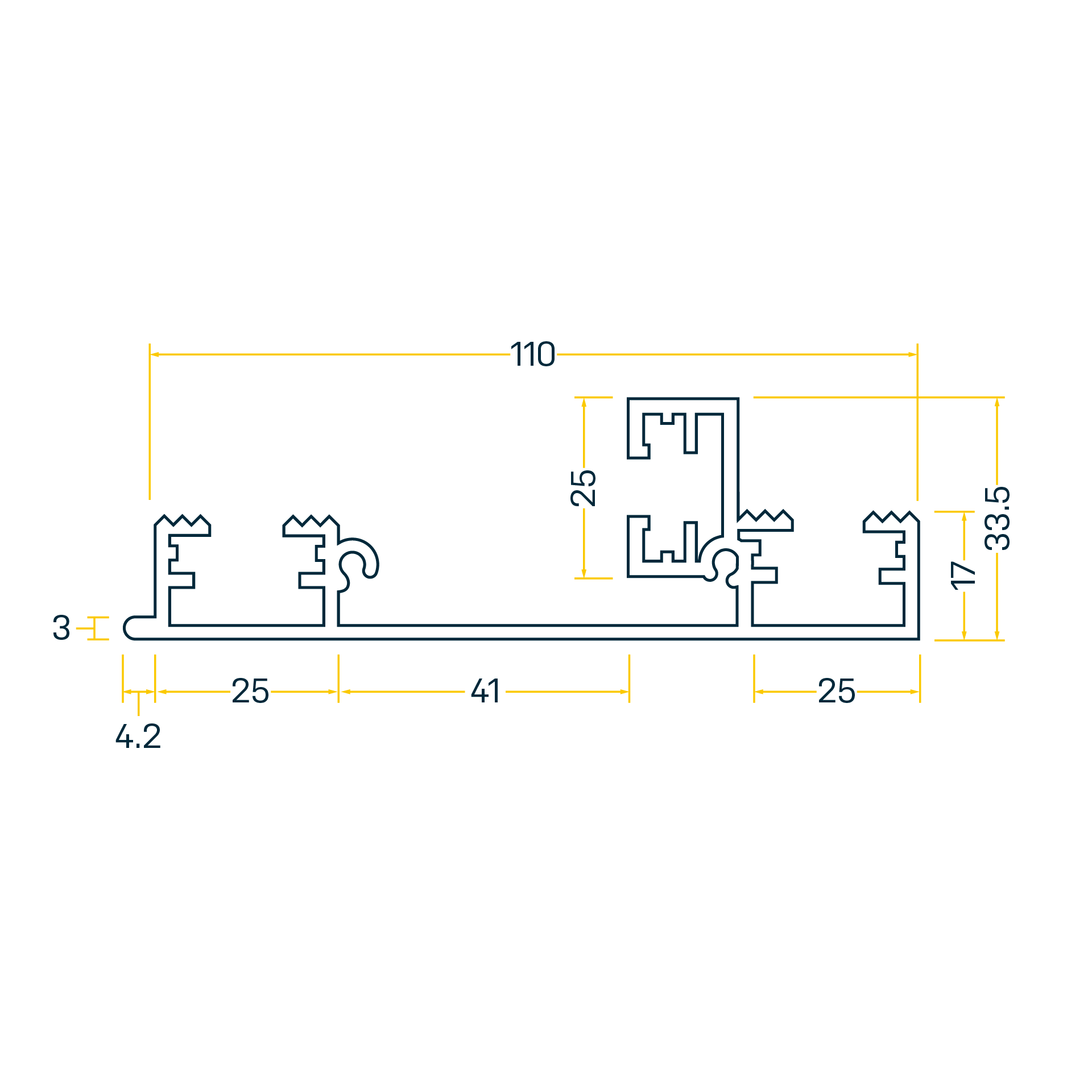 SP 110 DIN Seitenprofil