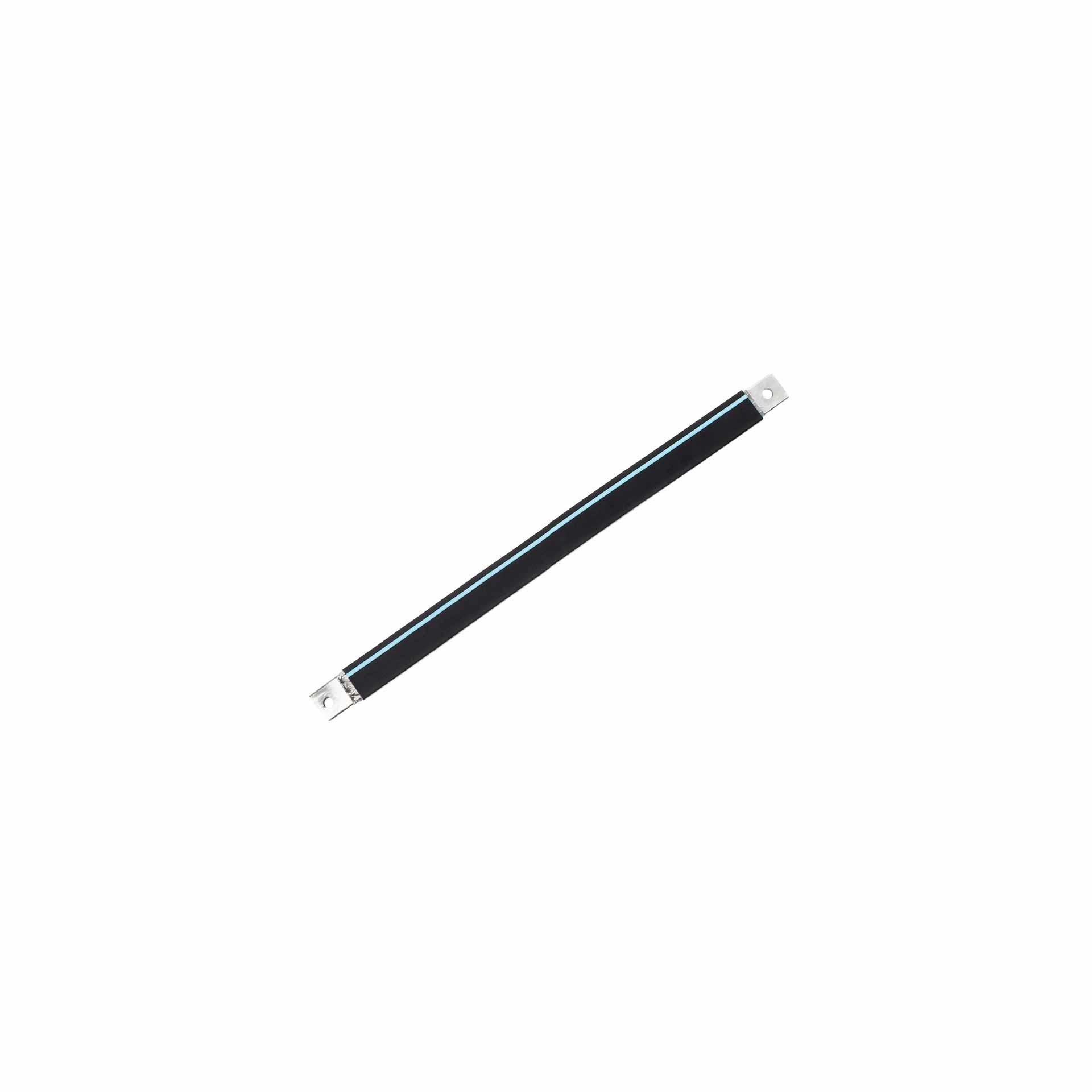 Isolierte Anschlusslasche aus Kupfergeflecht verzinnt L:330mm 120mm2, 400A, 2x M12, Halogenfrei