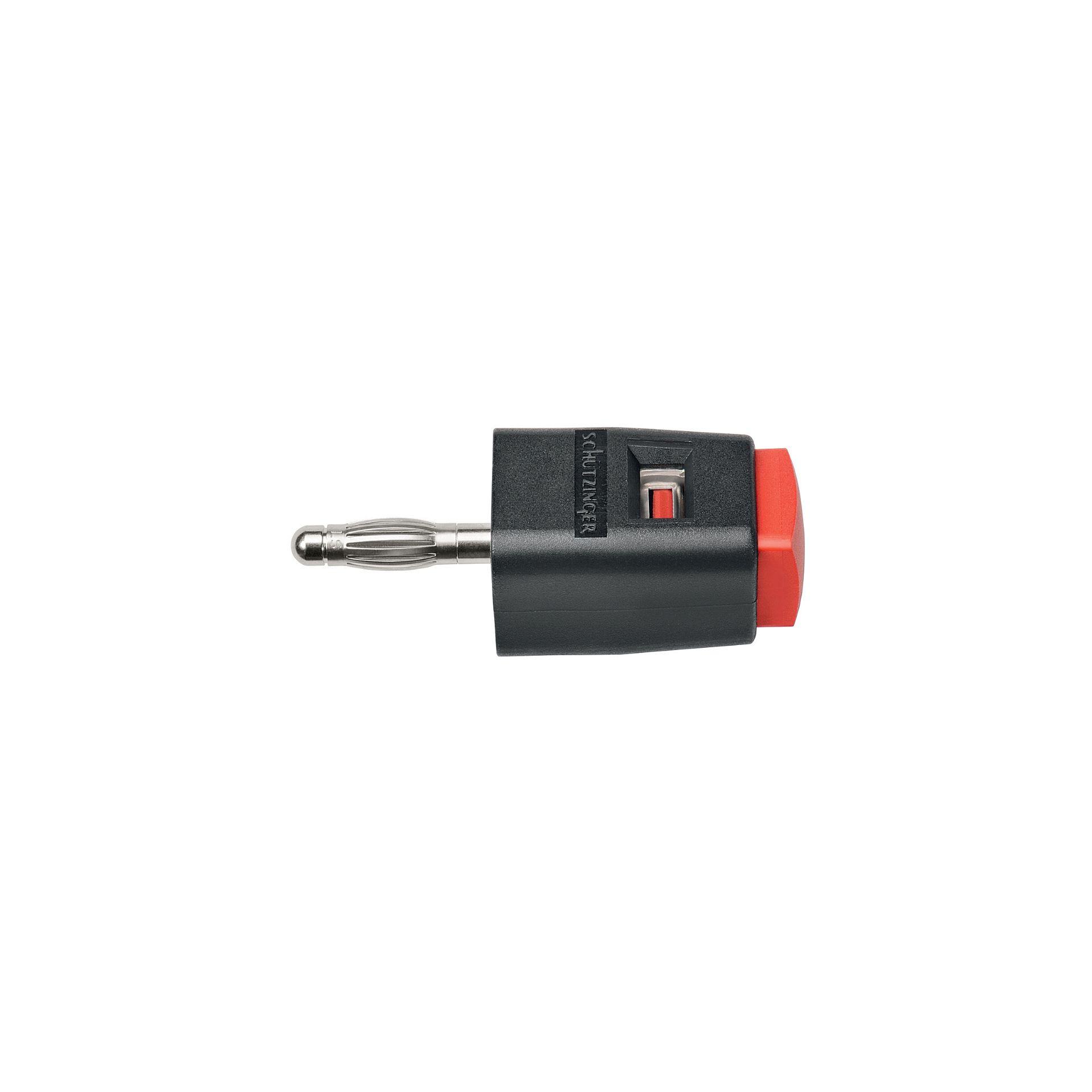 Schnelldruckklemme für ø 4mm Buchse, rot