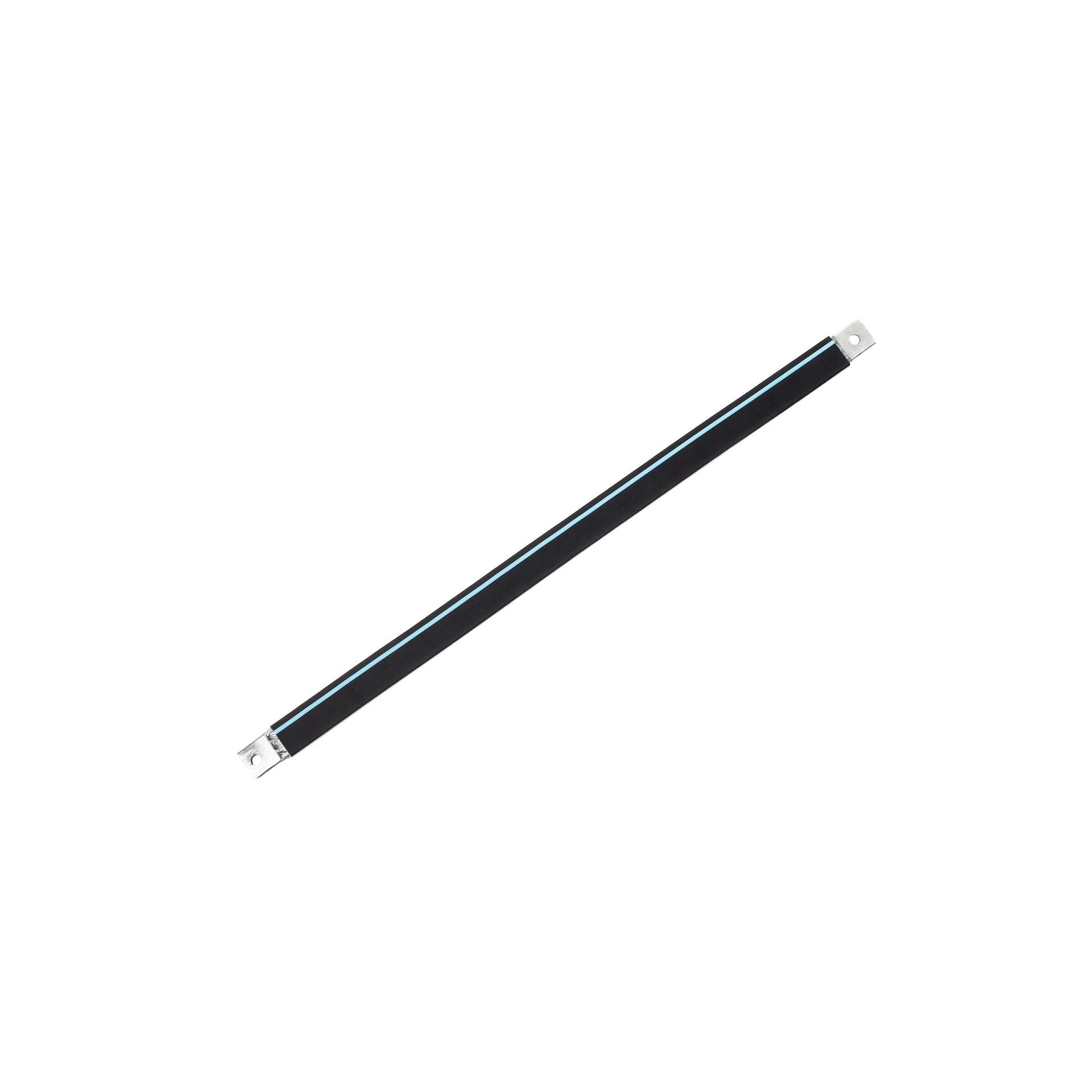 Isolierte Anschlusslasche aus Kupfergeflecht verzinnt "L:630mm" 120mm², 400A, M10 & M10, Halogenfrei