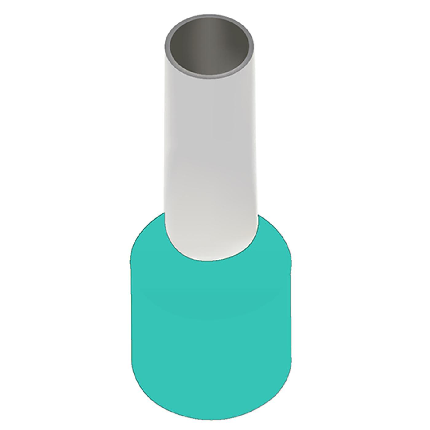Isolierte Aderendhülsen (DIN & WE) türkis / 0.34mm² / 6mm