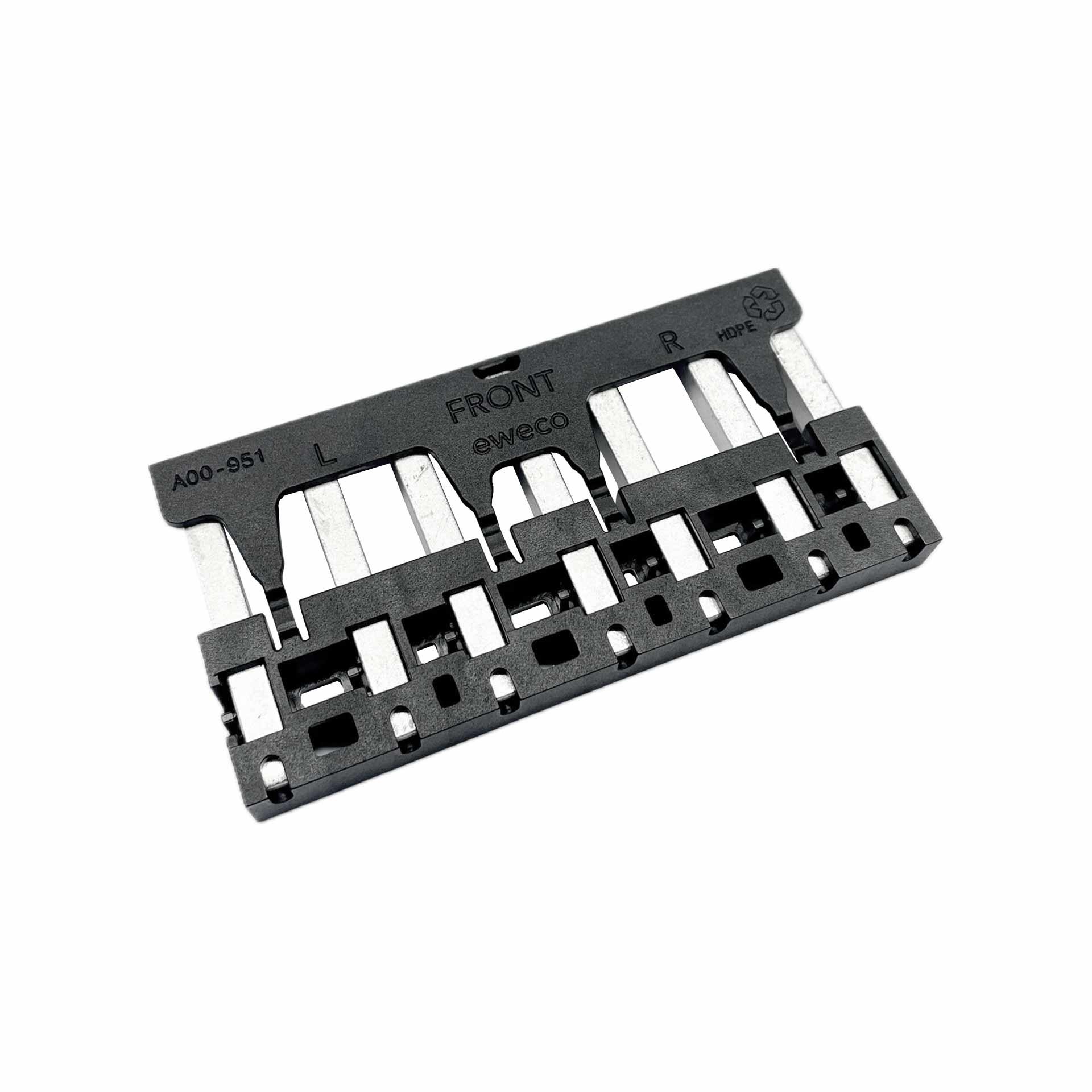 Stiftmagazin mit 7 Zählerstiften, 80A, 5x5x45mm, 4-kt, Cu