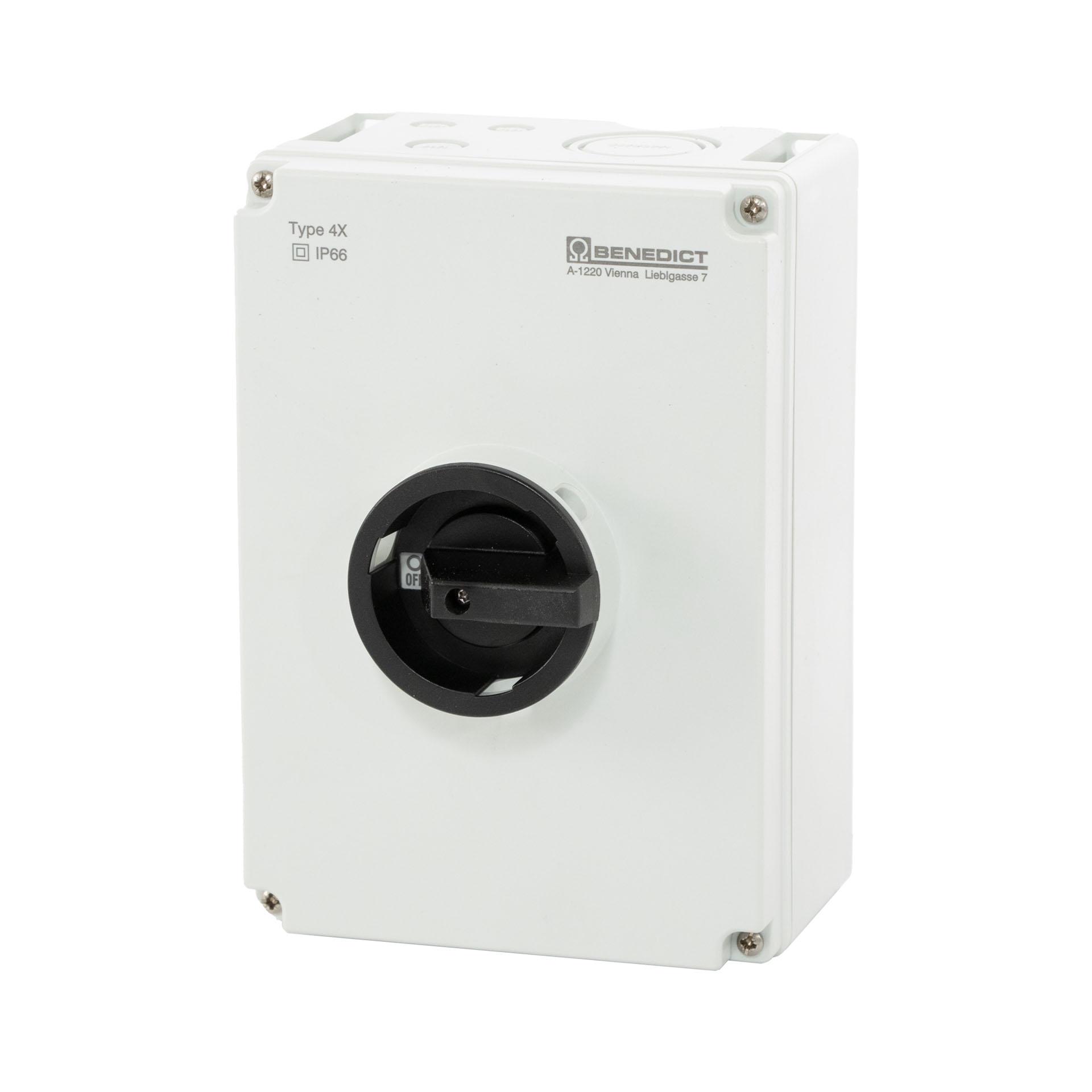 AP-Hauptschalter 4-polig 80A, grosses Gehäuse, 22 kW