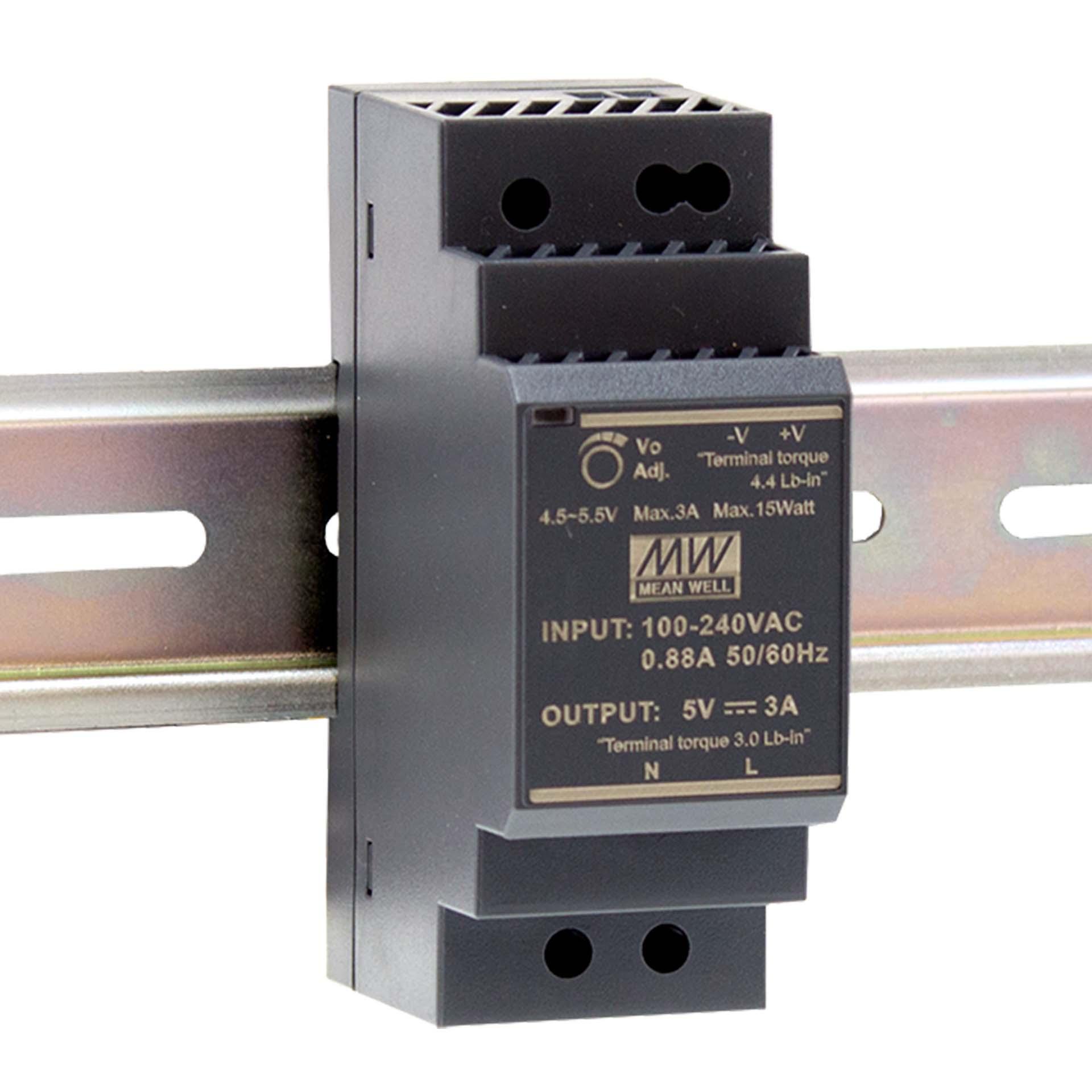 Alimentation stabilisée Mean Well HDR-30-48, 48V DC, 0.75A, 36W