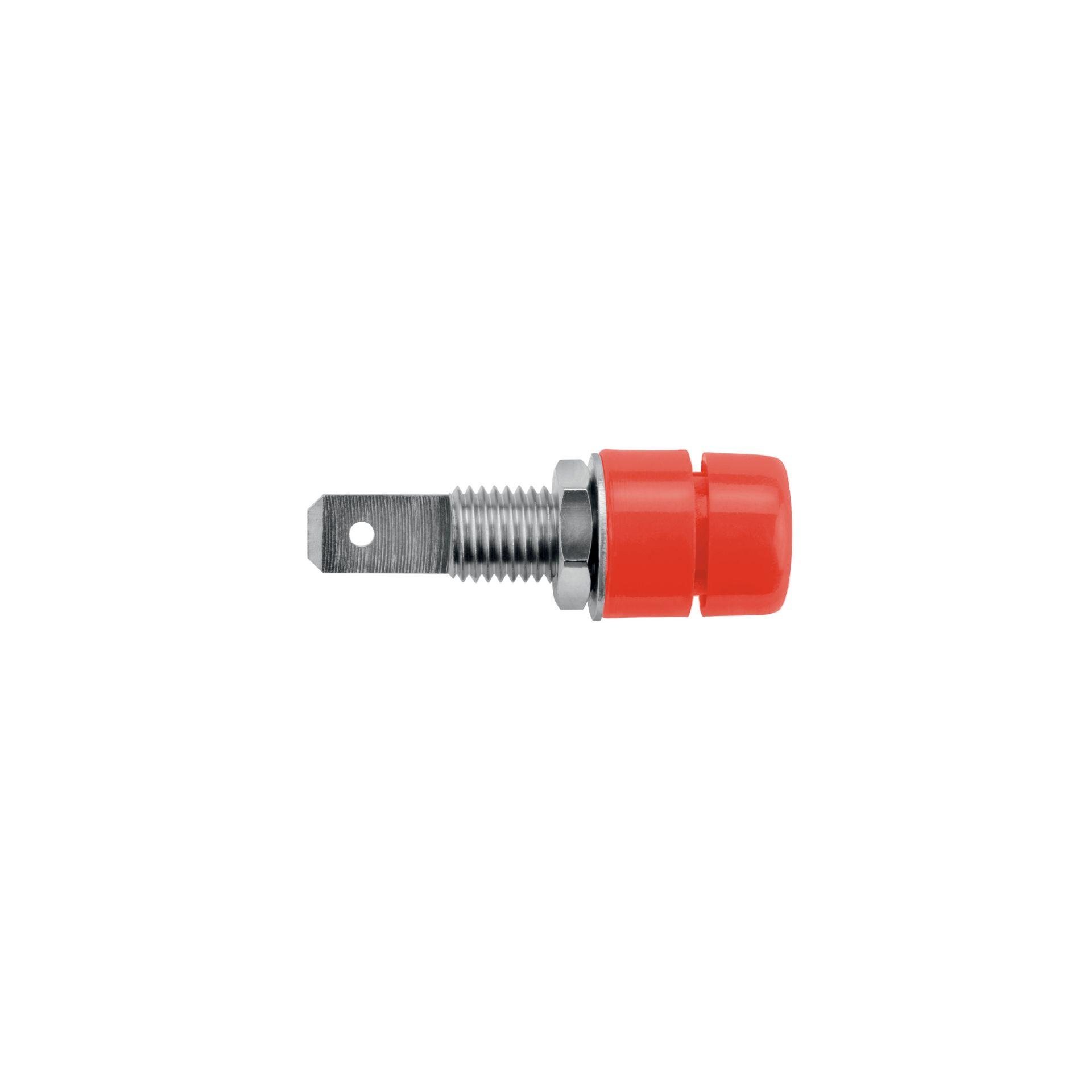 Kupplung ø 4mm mit Lötanschluss bis 2.5mm2, rot