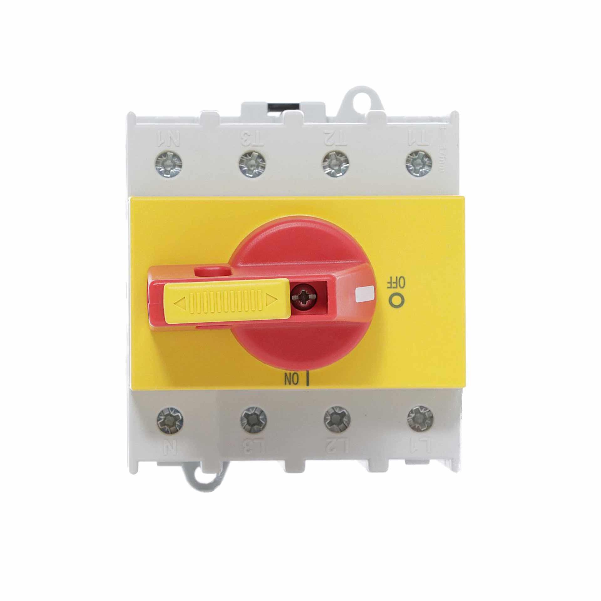 NOT-AUS Lasttrennschalter mit Sperrvorrichtung, 4-polig, 125A, 45 kW