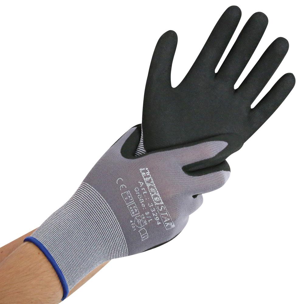 Arbeitshandschuhe "Ergo Flex" S / 7 Grau 23cm