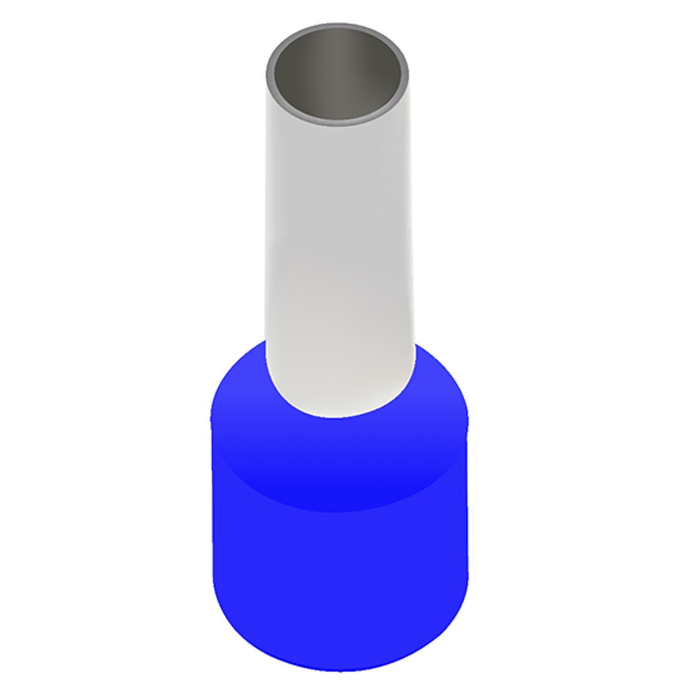 Isolierte Aderendhülsen (DIN & WE) blau / 2.5mm² / 8mm