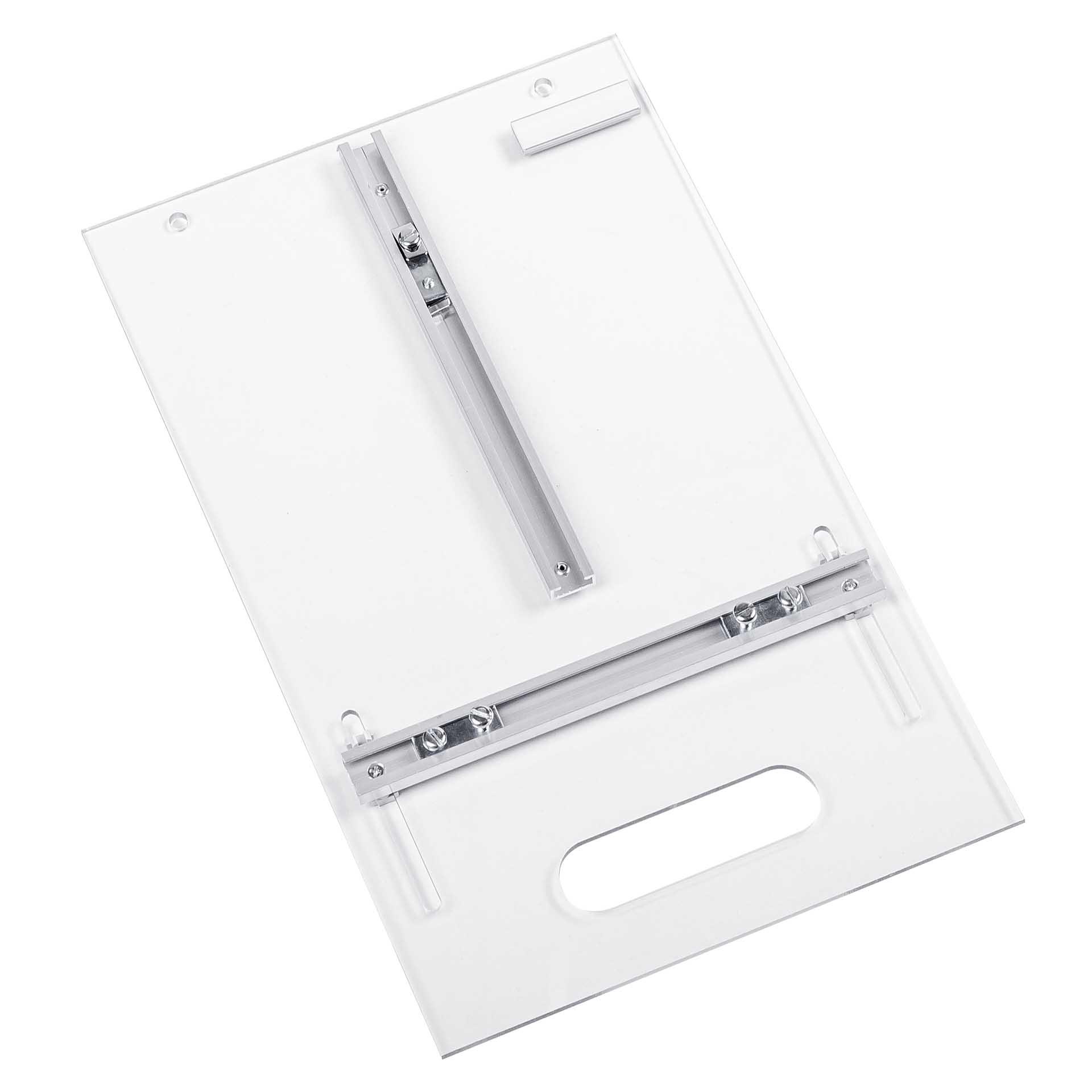 Zählerplatte BKW Transparent, rund, Norm, 250x400mm, PET-G Halogenfrei