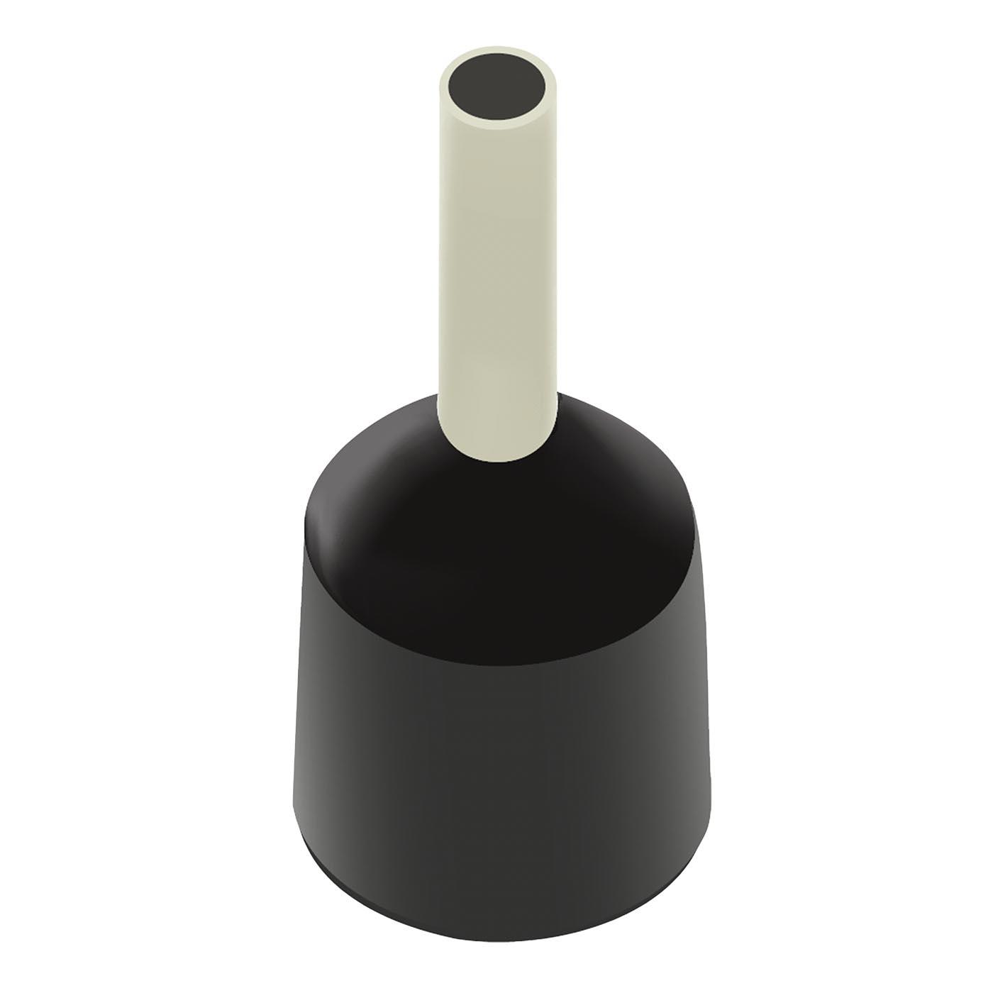 Aderendhülsen für kurzschlusssichere Leitungen (DIN & TE) schwarz / 1.5mm² / 10mm