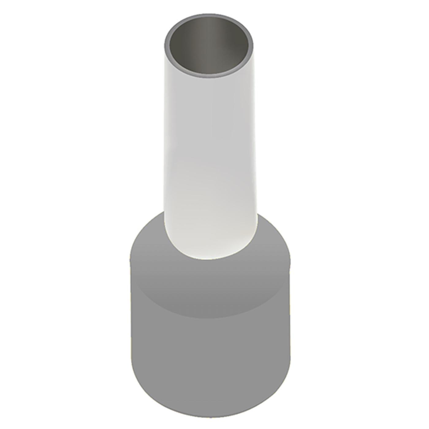 Isolierte Aderendhülsen (TE) grau / 2.5mm² / 8mm