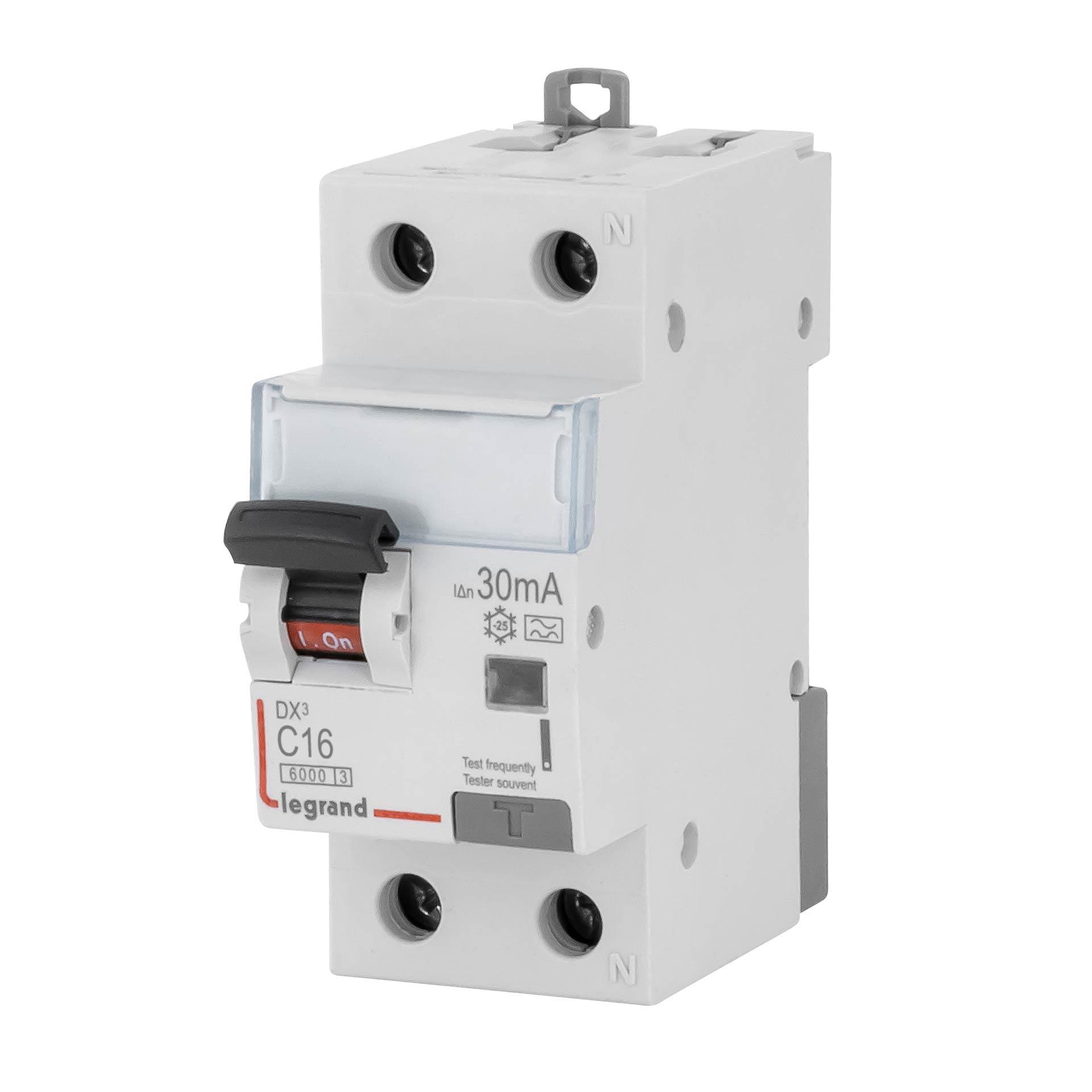 FI/LS Standard 1PN, Charakteristik C / 16A (0.03A), Typ A, 6kA *