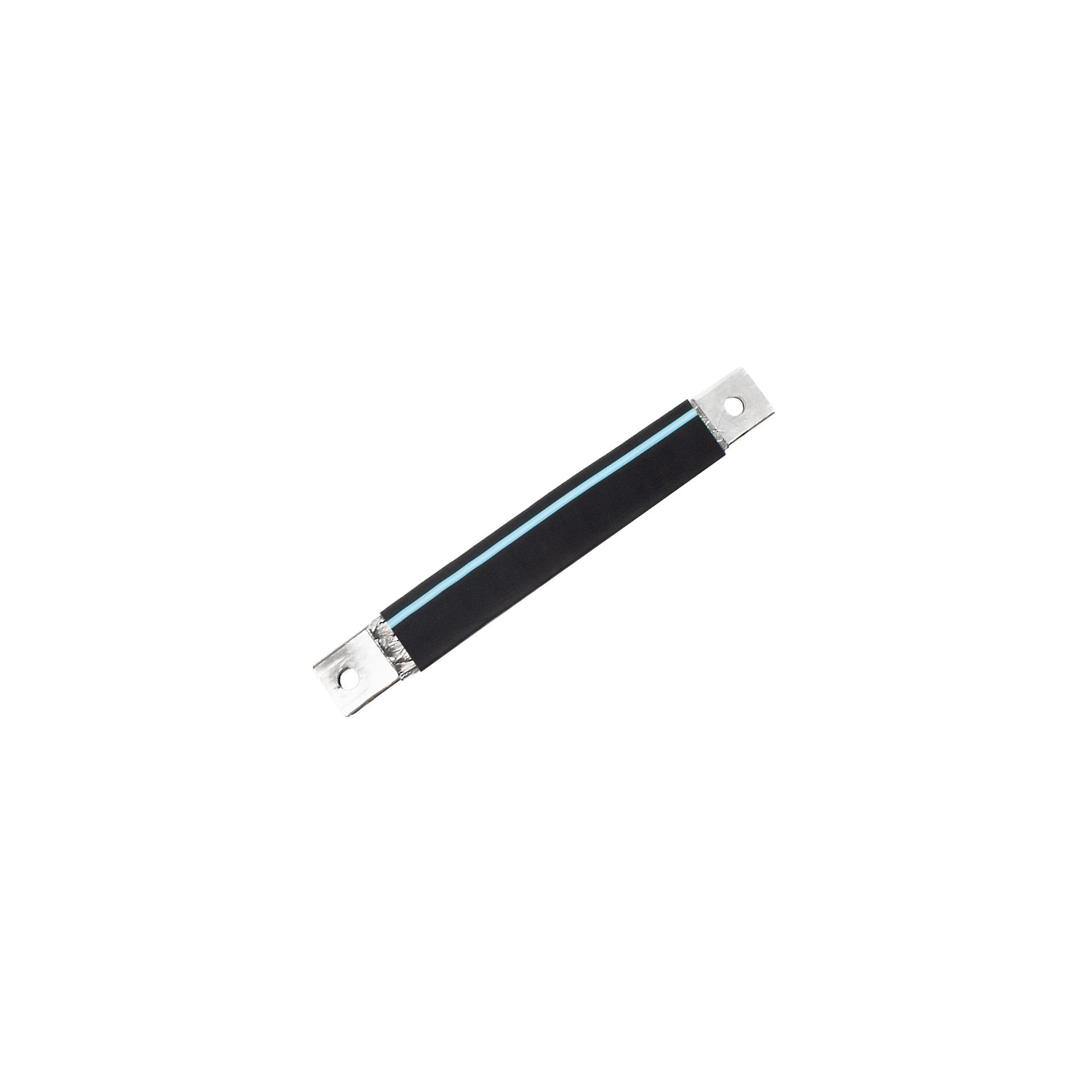 tresse de cuivre isolée, cuivre isolé "L: 430mm" 240mm², 630A, 2x M12, sans halogène