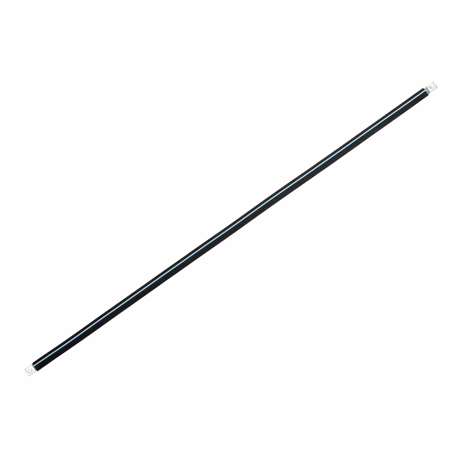 Isolierte Anschlusslasche aus Kupfergeflecht verzinnt "L:1230mm" 50mm², 250A, M8 & M10, Halogenfrei