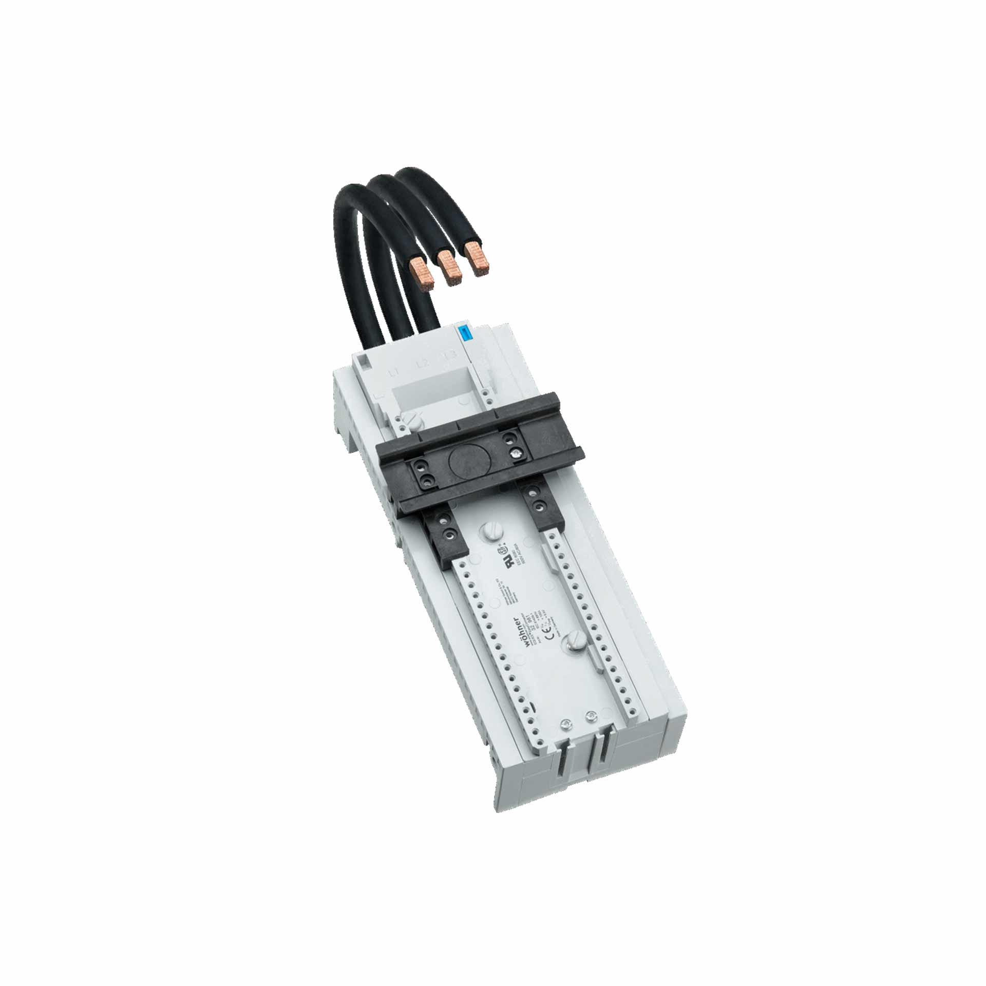 3P Sammelschienenadapter 115A, CU Anschluss oben, 81x200mm, für Schneider Electric GV4 