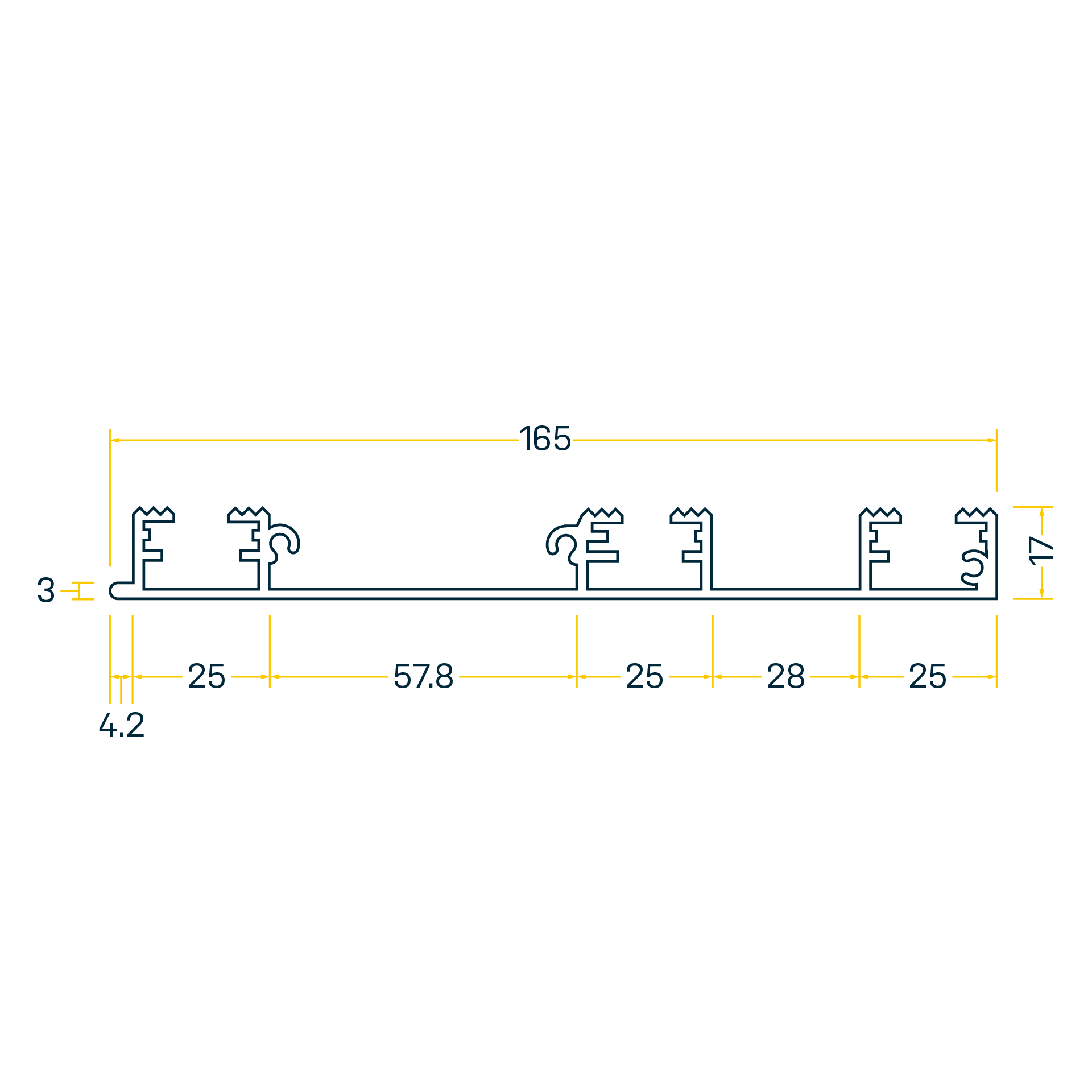 SP 165 Seitenprofil