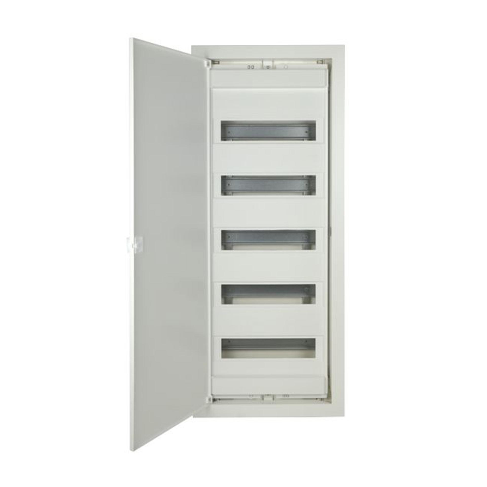 Unterputzverteiler mit weisser Metalltür "ECG-70H", 5x12 Modul (60M+10M)