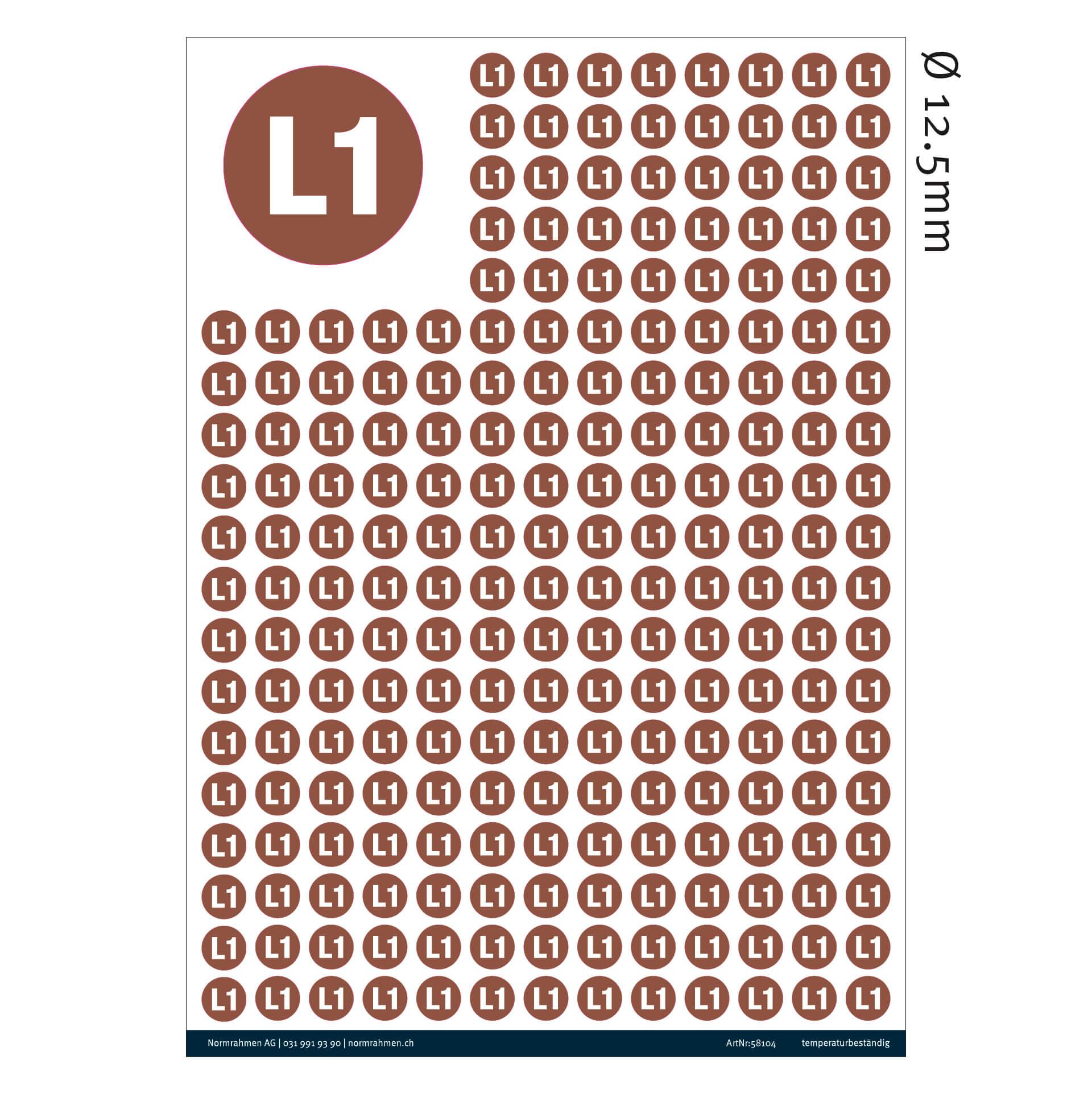 Aussenleiter L1  Ø 12.5mm,VPE 247 Stk. A4 Bogen