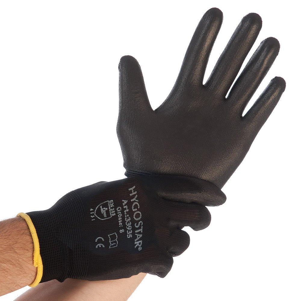 Arbeitshandschuhe "Black Ace" XL / 10 Schwarz 25cm