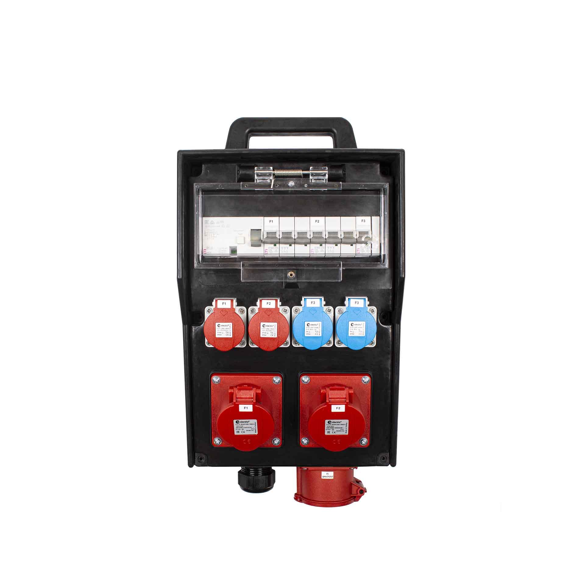 Hartgummi Baustromverteiler 261S-07 32A