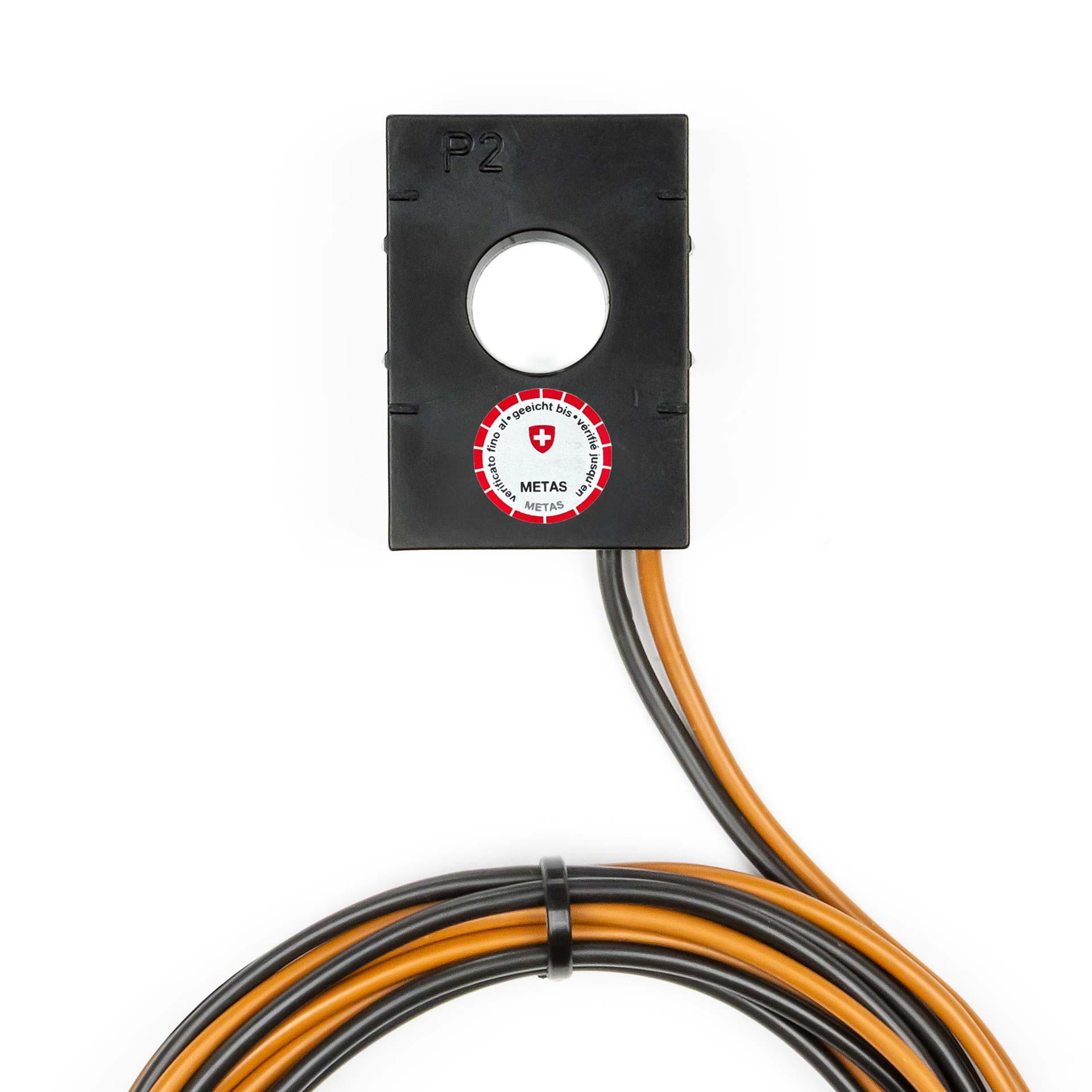 Geeichte Rohrstab Stromwandler kompakt (verg.) 200/5A, 1.5VA, Klasse 0.5s, mit 3 Meter Kabel (4mm2)
