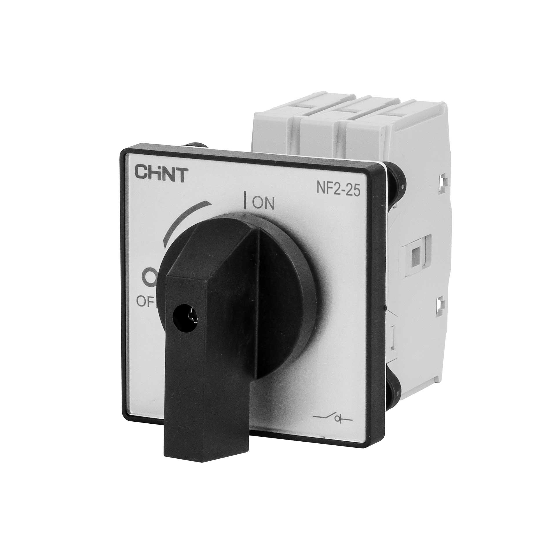 Chint Lasttrennschalter 25A, 3P, 690V AC, IP20, mit grauem Drehgriff, Typ NF2-25/3HB