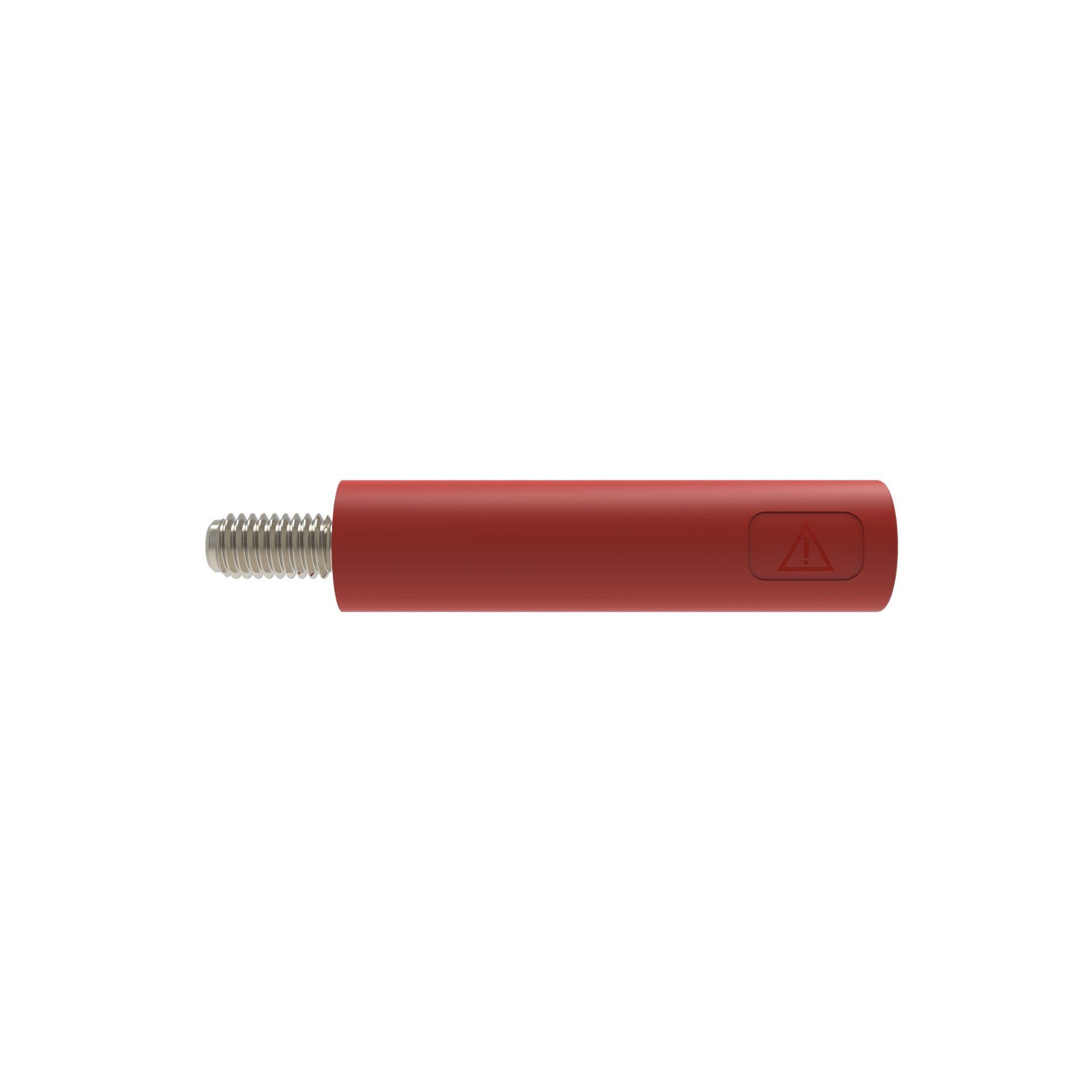 Einbaubuchse ø 4mmt, M3x6mm, rot
